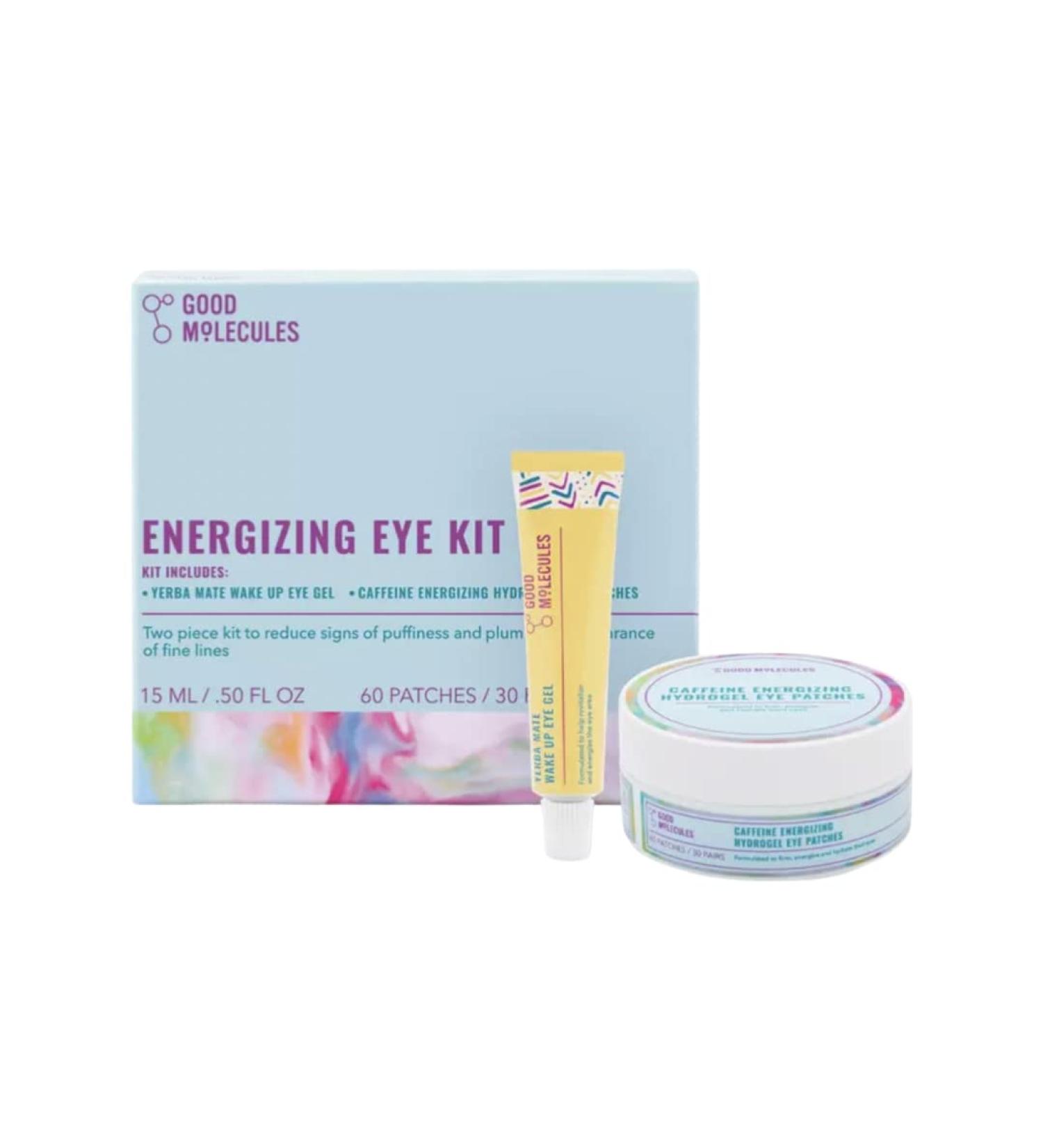 Good Molecules Energizing Eye Kit: Yerba Mate Wake Up Eye Gel & Caffeine Hydrogel Eye Patches (Set of 2) - Buy Online on GoSupps.com