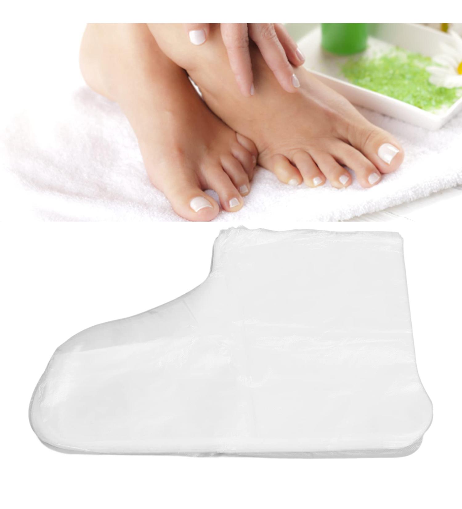 100 Pieces One-Way Plastic Foot Masks | Effective Foot Peeling & Moisturizing Skincare | Perfect for Acupuncture Shops - Buy Online on GoSupps.com