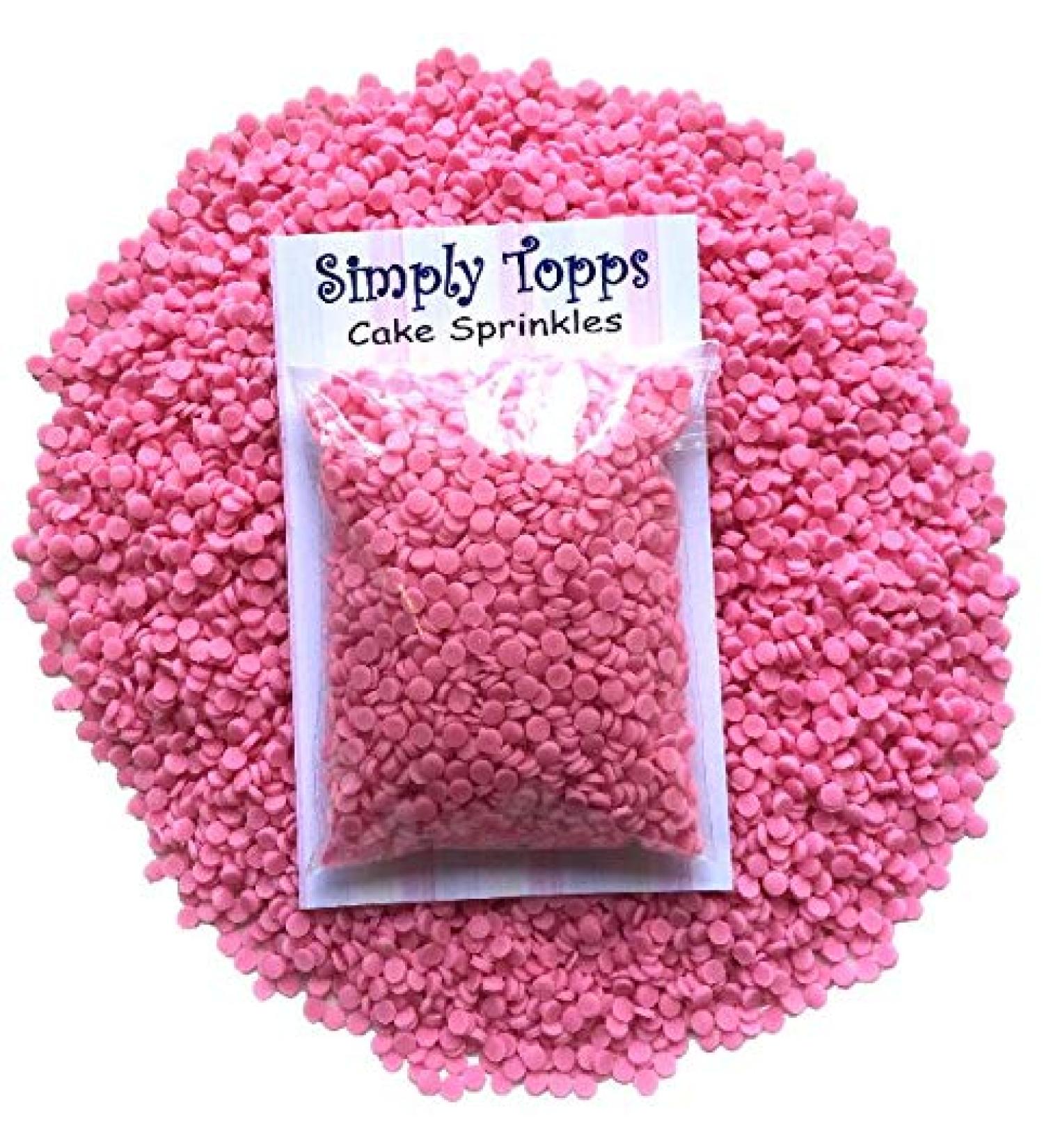 Pink Confetti Edible Sugar Sprinkles 25g Cake & Cupcake Decorations