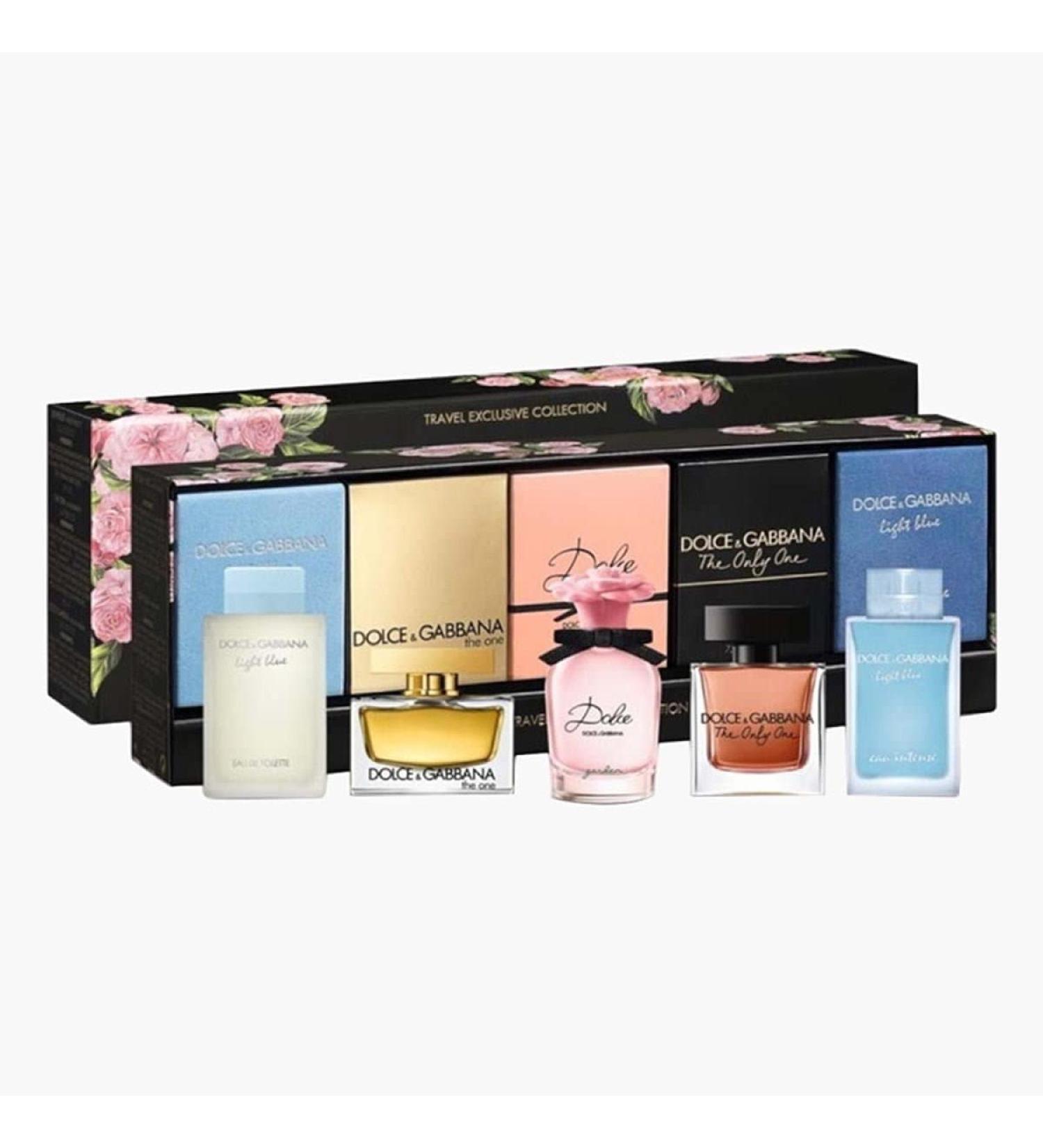 Dolce and Gabbana Travel Exclusive Collection Women 5 Pc Gift Set Light Blue, Only One, Garden, The One, Light Blue