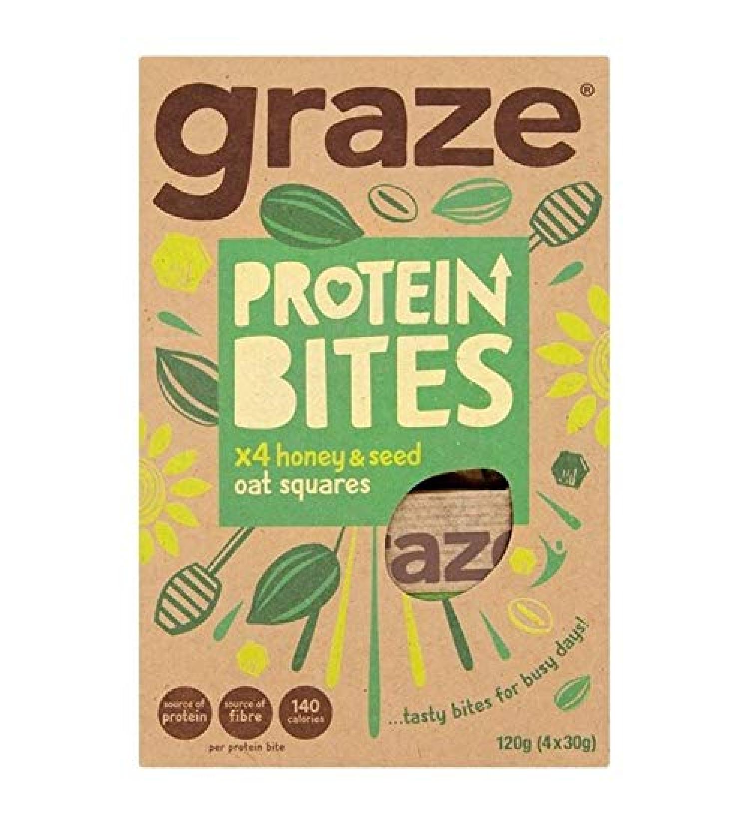 4X Graze Honey & Oat Protein Bites 4 x 30g