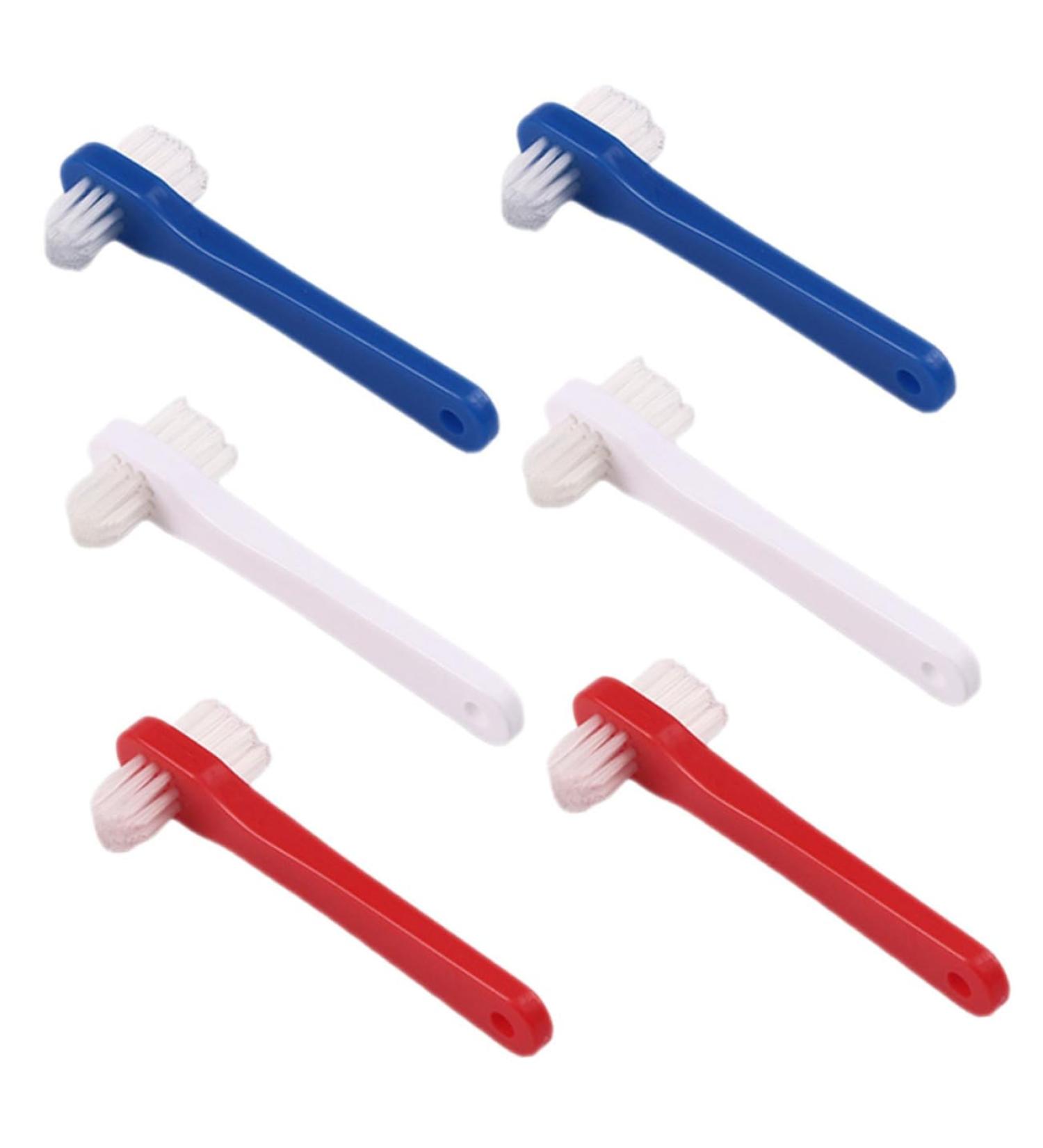 Hapinary Double-Headed Toothbrush for Prosthetic Care - 6-Piece Cleaning Brush Set for Effective Dental Hygiene - Buy Online on GoSupps.com