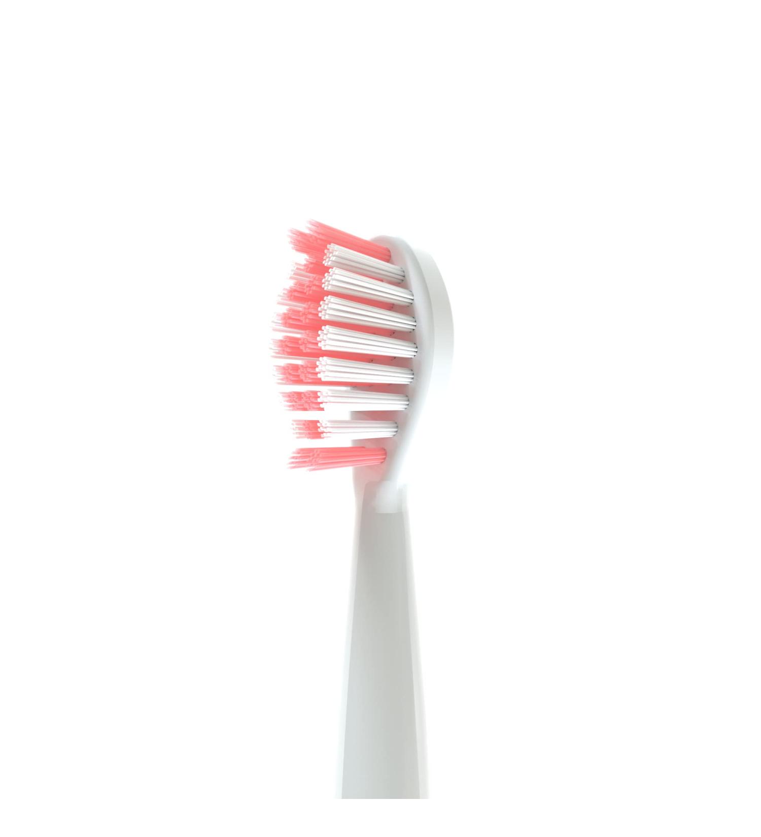 SonicPower Electric Toothbrush Head Replacements 1 Year Supply 4 Pack (Pink)