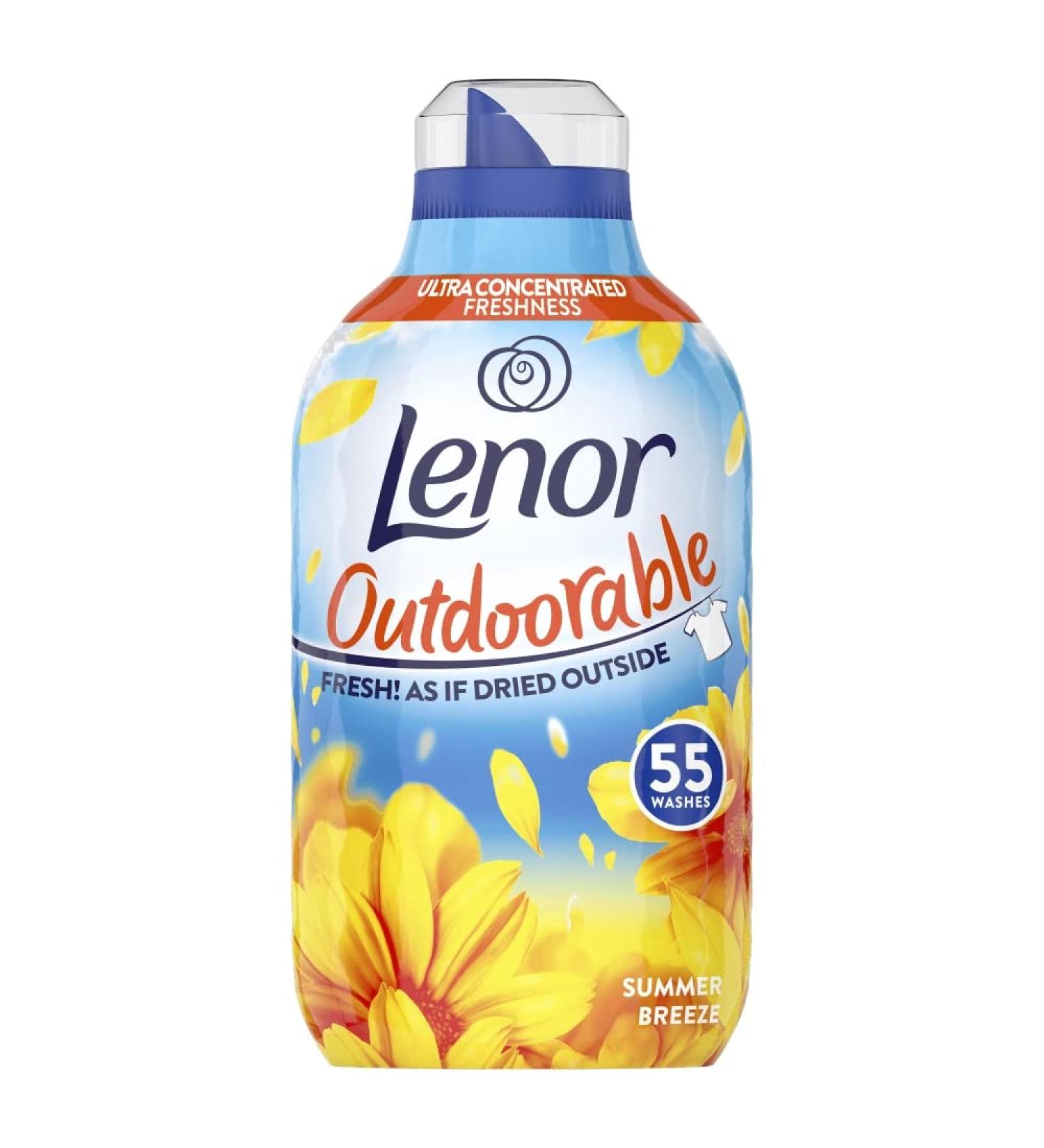 Lenor Outdoorable Fabric Conditioner Summer Breeze 55 Washes 770ml Summer Breeze 770.00 ml (Pack of 1)