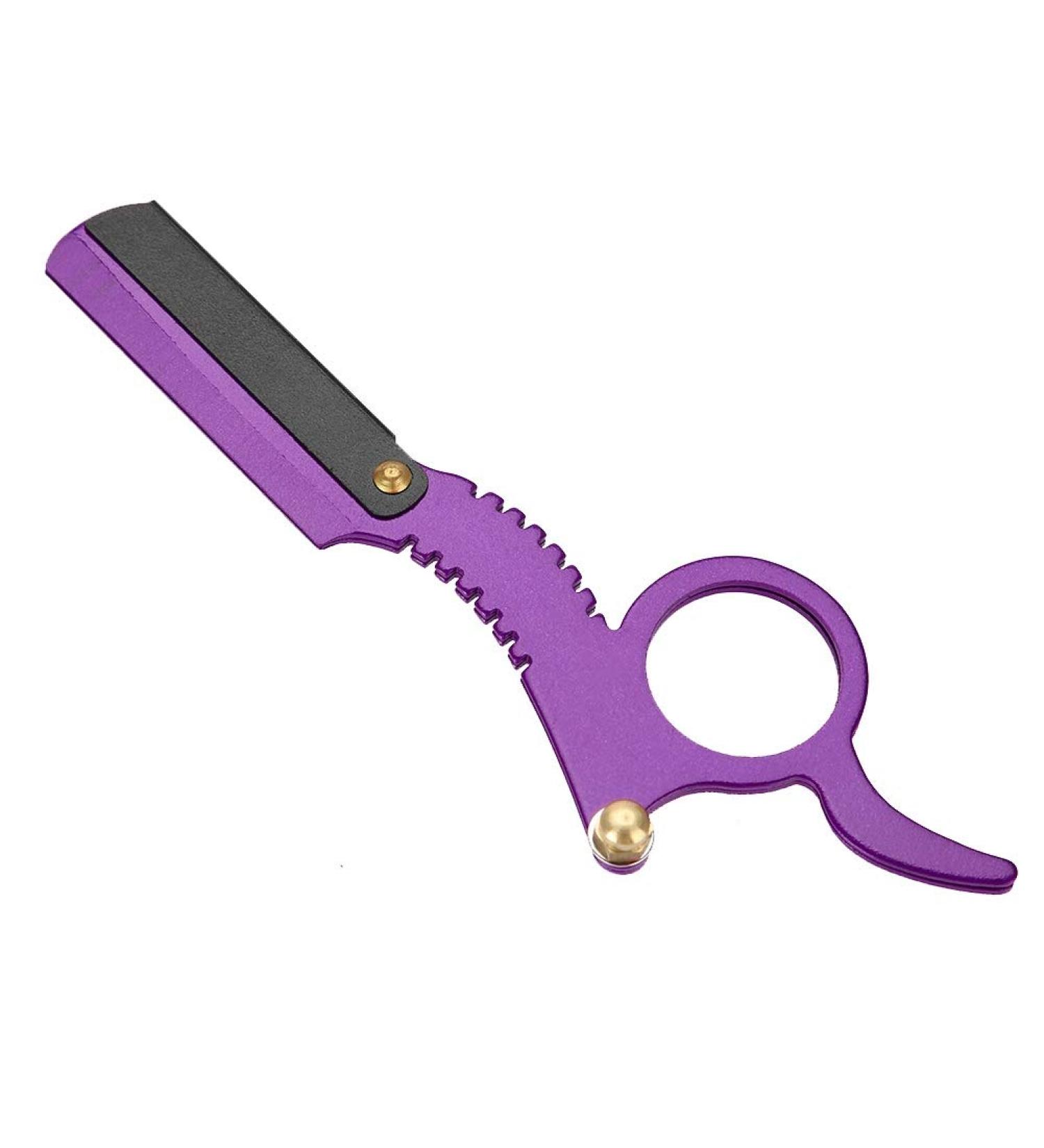 Buy Vintage Purple Anti-Rust Straight Edge Razor - Perfect for Personal Use | International Shipping Available - Buy Online on GoSupps.com