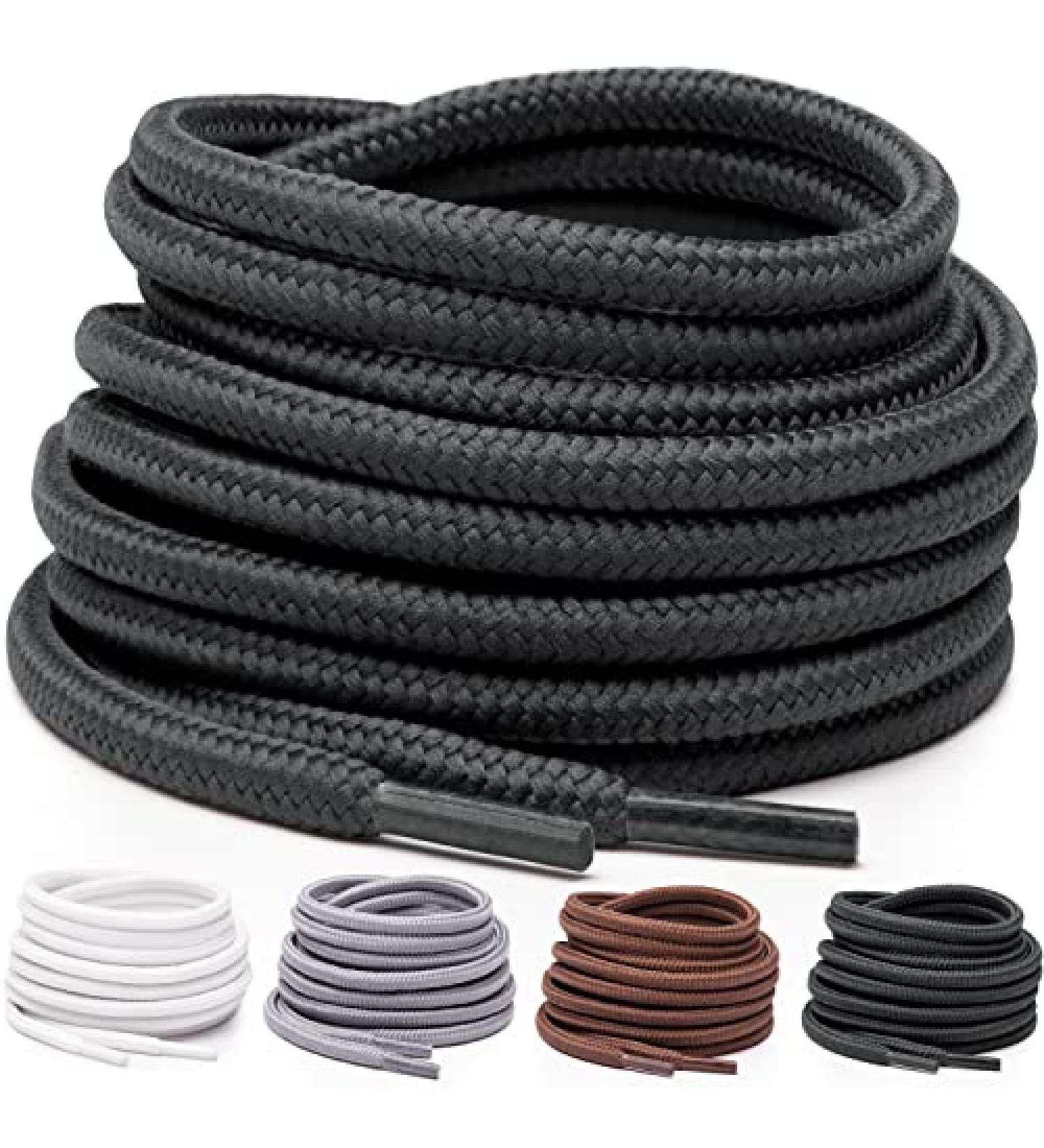 Miscly Round Shoelaces 36 (91 CM) Black - 5/32 Thick for Shoes, Sneakers & Boots - Buy Online on GoSupps.com