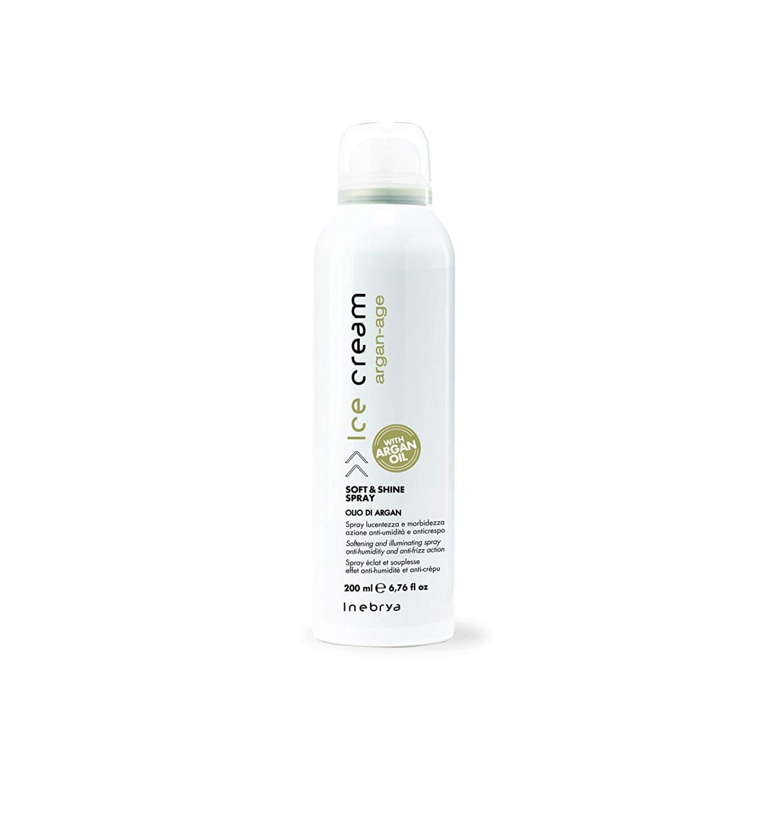 Inebrya Ice Cream Argan-Age Soft & Shine Spray 200 ml 6.76 oz - Buy Online on GoSupps.com