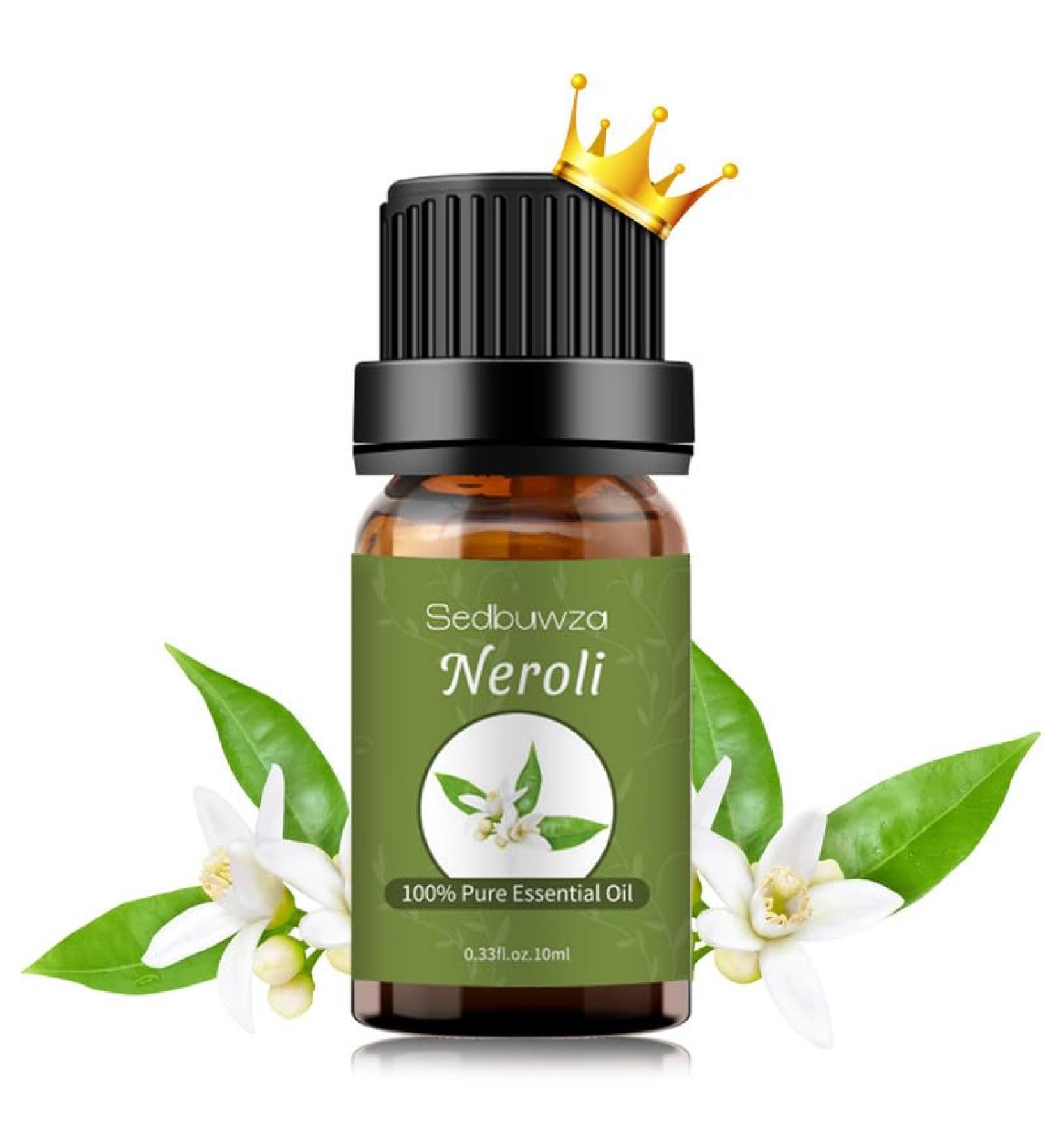 Pure Organic Neroli Essential Oil - 0.33 Fl Oz for Diffusers Soaps Candles & Perfumes | International Shipping Available - Buy Online on GoSupps.com