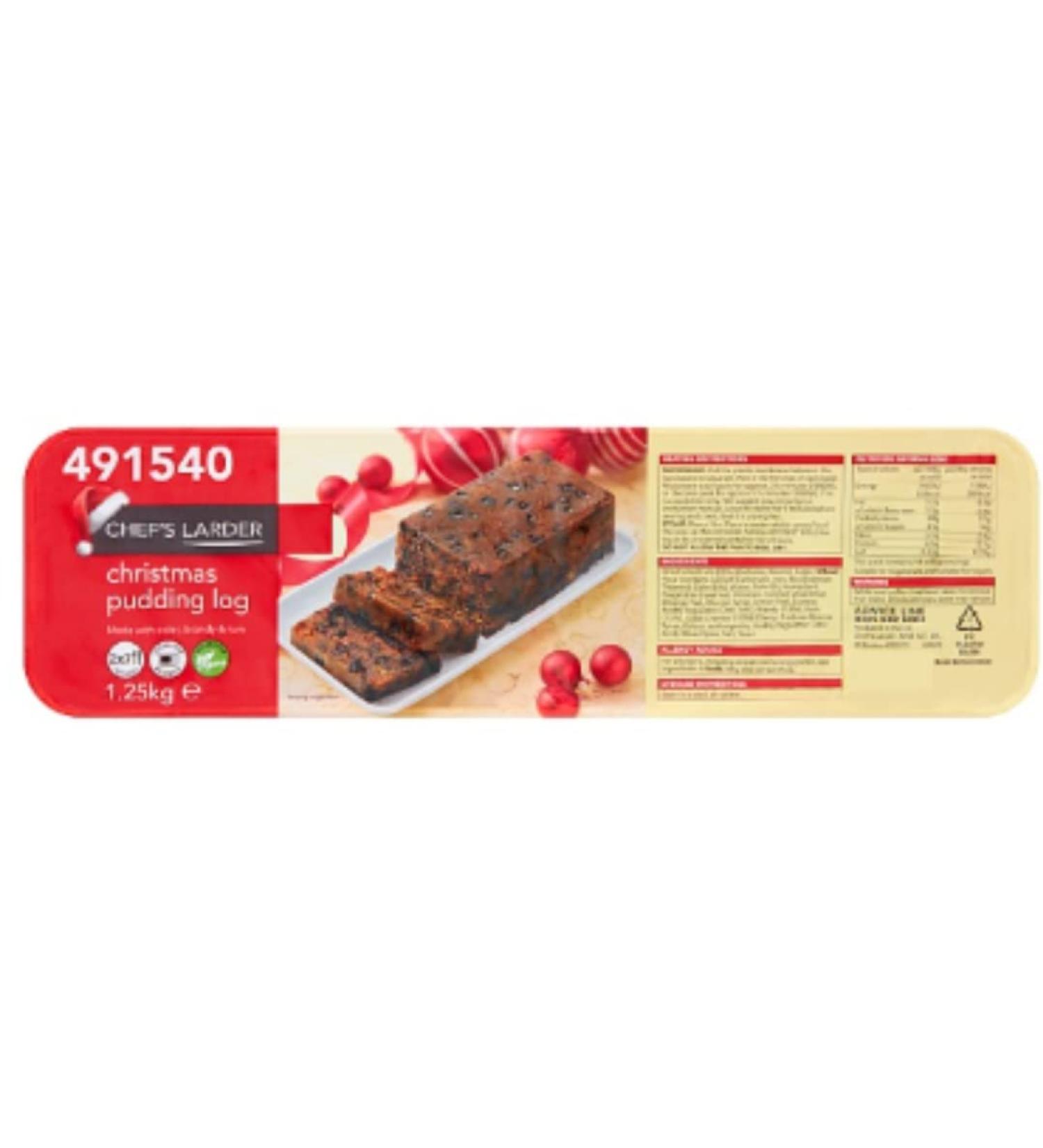 Chef's Larder Christmas Pudding Log 1250g x 1