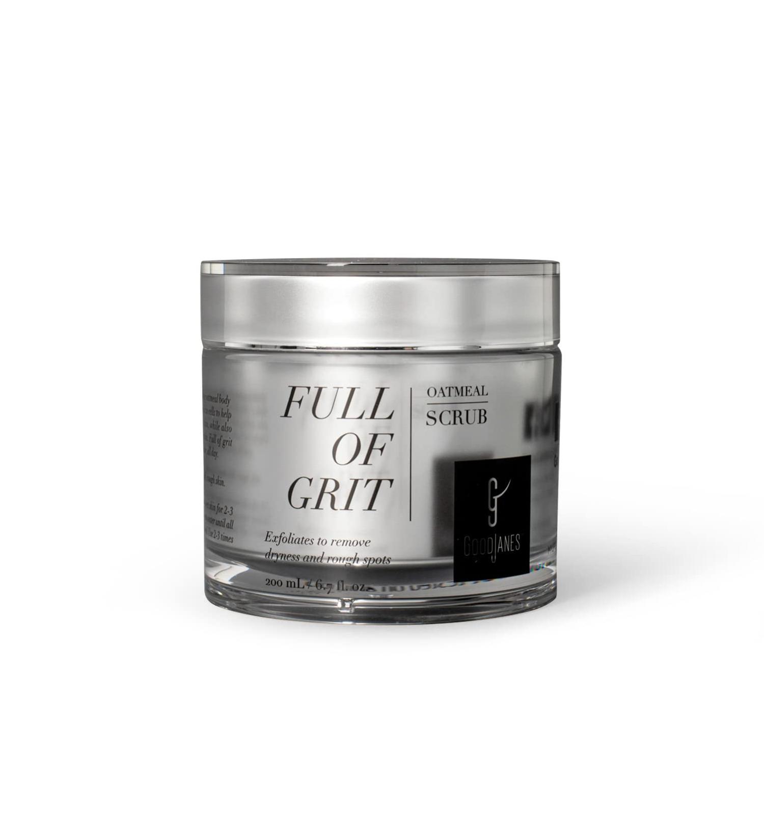 GoodJanes Full of Grit Oatmeal Body Scrub with Oat Jojoba Apple & Alpine Rose Stem Cells Gently Exfoliating & Moisturizing Vegan Body Scrub for Smooth Radiant Skin - Buy Online on GoSupps.com
