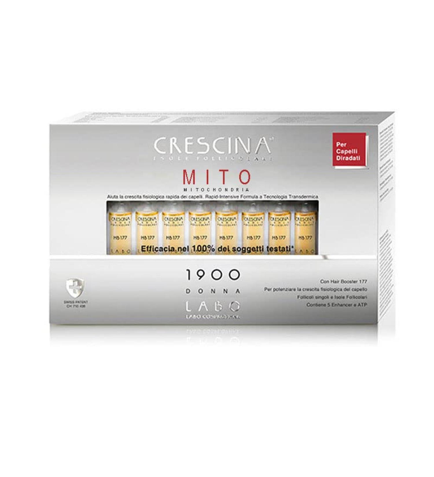 Crescina Transdermic Mito Isole Follicolari Trattamento per la Ricrescita dei capelli 1900 Donna (40)