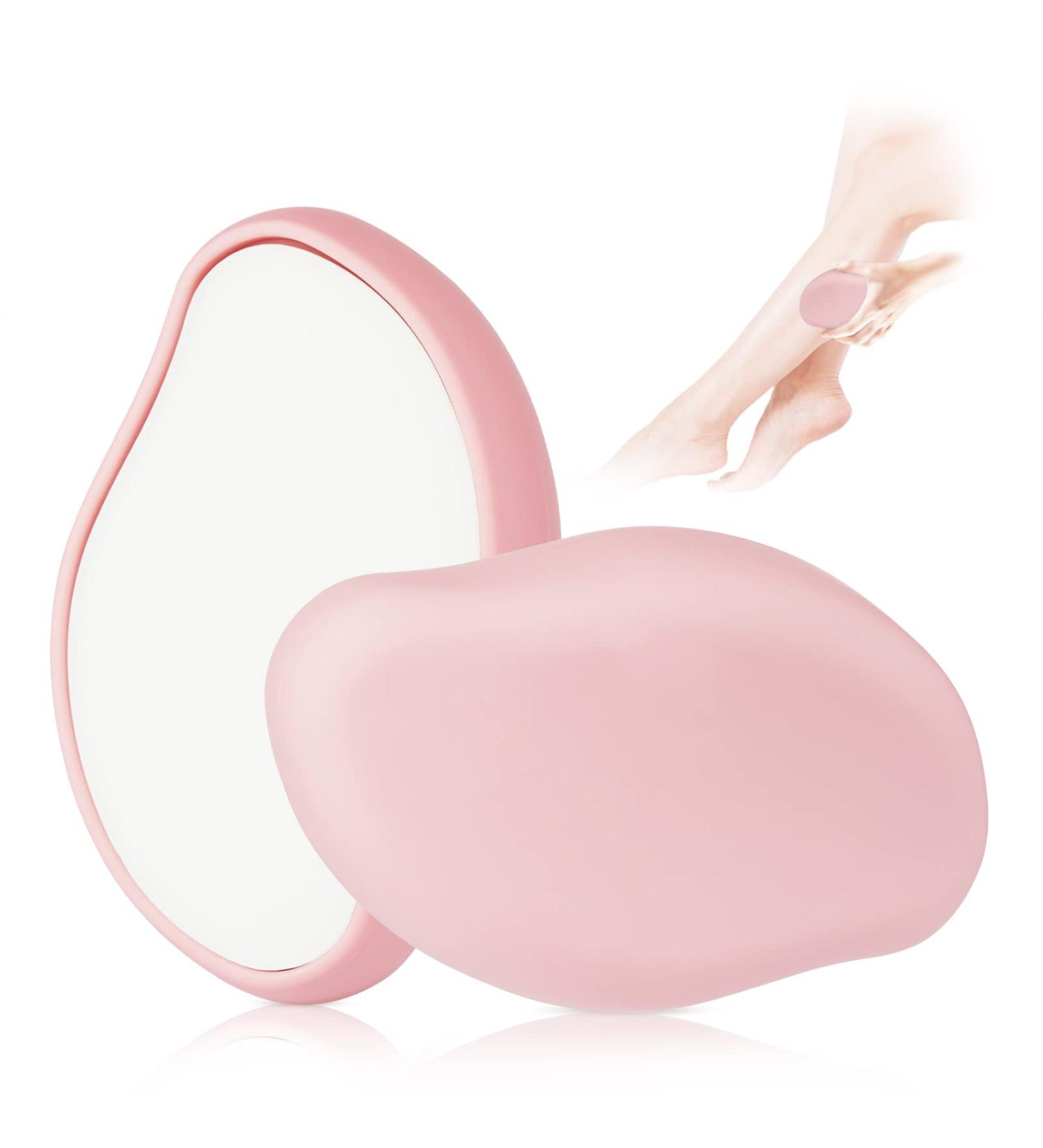 Reusable Crystal Hair Eraser for Women and Men - Painless Exfoliation Tool - Pink - Buy Online on GoSupps.com