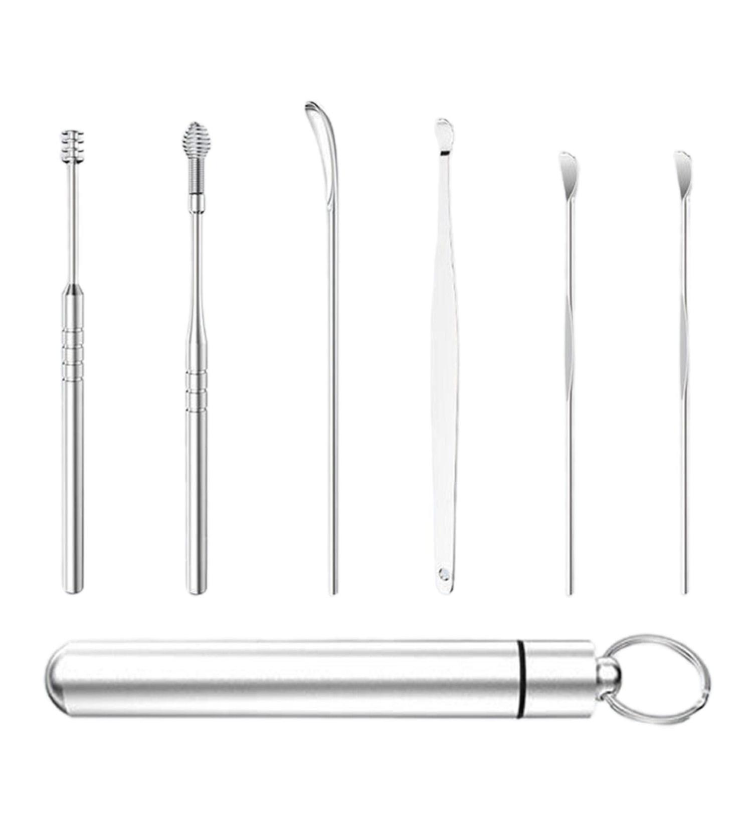 Earwax Removal Kit Ear Wax Cleaning Ear Cleaner Head Ear Picker Ear Spoon Set Ear Curette Ear Wax Remover Tools - Buy Online on GoSupps.com