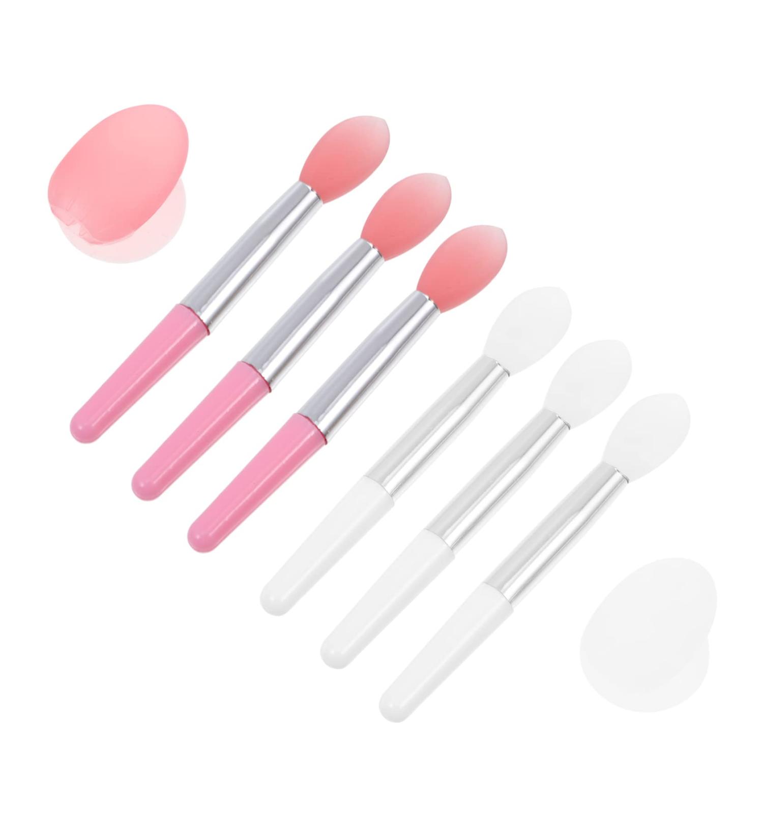 Ipetboom Eyeshadow 2 Sets Lip Stick Dust Beauty Kit Convenient Lip Brush Scruber Lip Sleeping Lip Silicone Lipstick Applicator Miss Girl Silica Gel Lipstick Stick - Buy Online on GoSupps.com