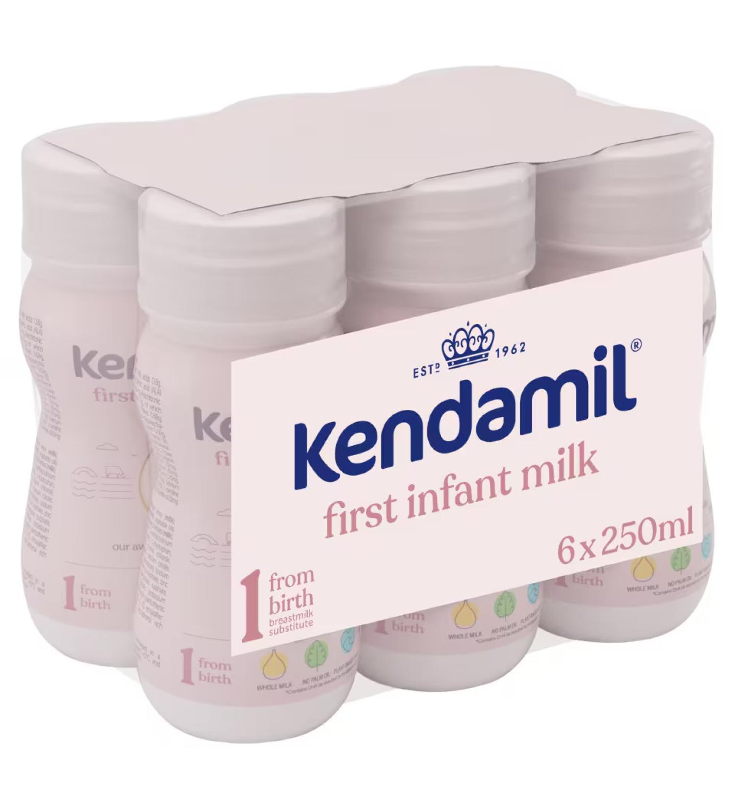 Kendamil Ready to Feed First Infant Milk 6x250ml 0+ Months