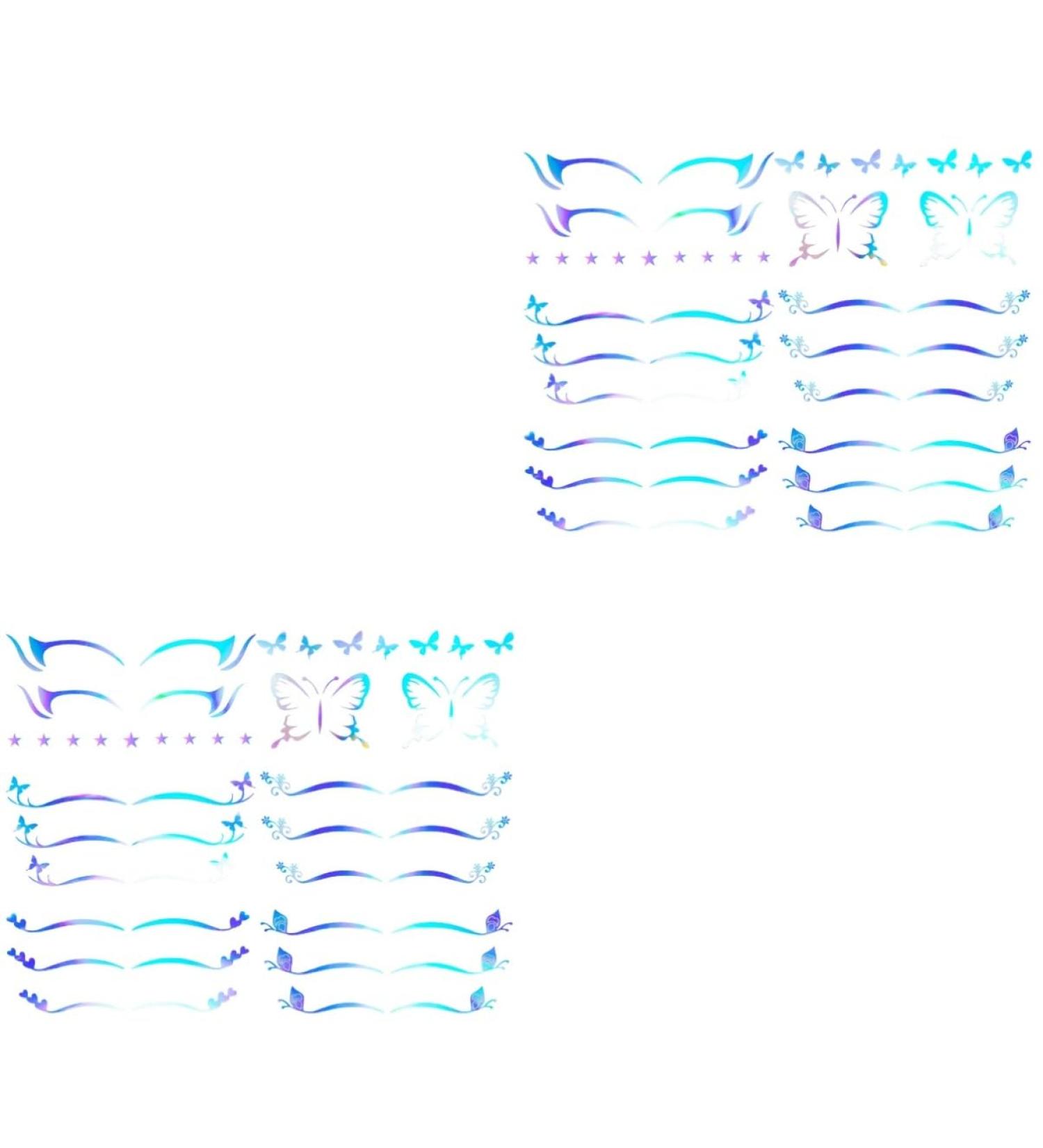  Didiseaon Didiseaon 12 Sheets Temporary Eyeliner Glitter Star Decal Flash Costume Glitter Eyeshadow Glitter Clings Costume Body - Buy Online on GoSupps.com