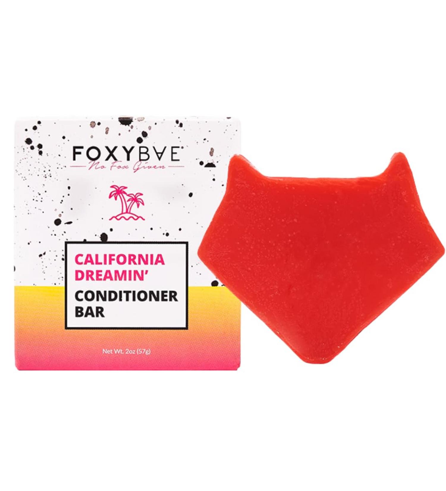 FoxyBae Conditioner Bar - Biotin Rice Protein Coconut Oil & Jojoba Oil - Sulfate & Paraben Free - Solid Hair Conditioner for Men & Women - 2 oz - Buy Online on GoSupps.com