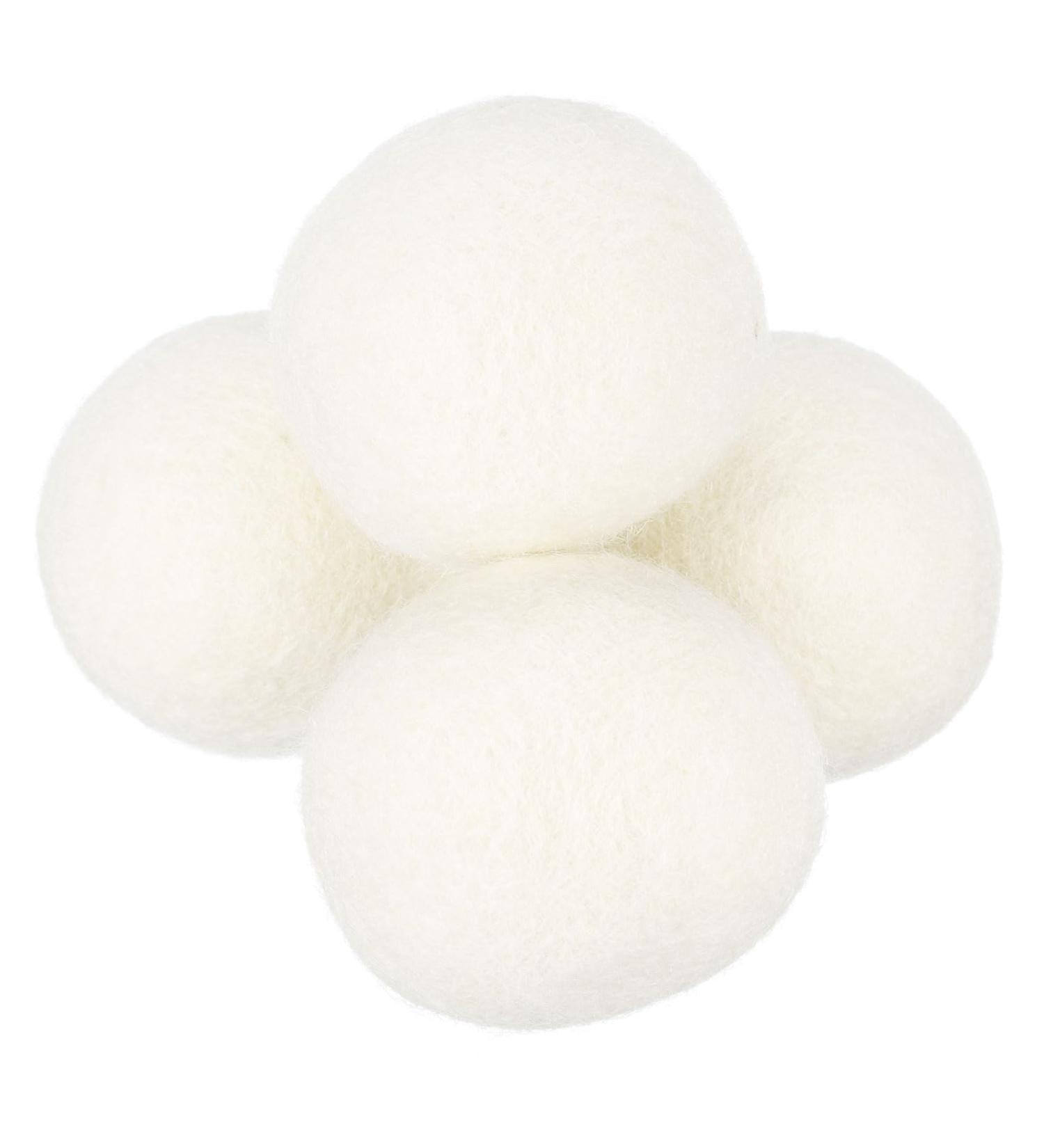 sourcing map 4 Pcs Wool Dryer Balls 2 Inches Wool Laundry Dryer Balls for Reducing Clothing Static and Wrinkles White 2" White - Buy Online on GoSupps.com