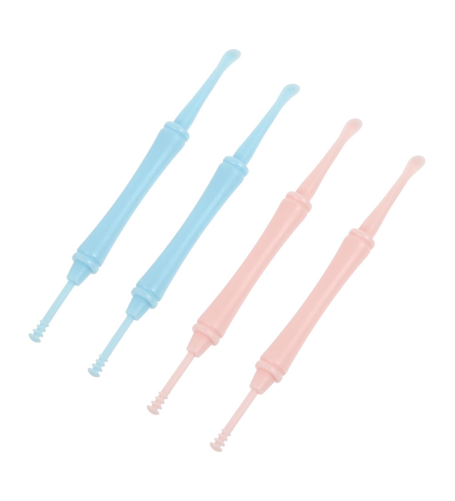 HAKIDZEL 4Pcs Double Head Ear Cleaning Tools Durable Ear Wax with Spiral Massage Tips Ear Wax Removal Supplies for Ear - Buy Online on GoSupps.com