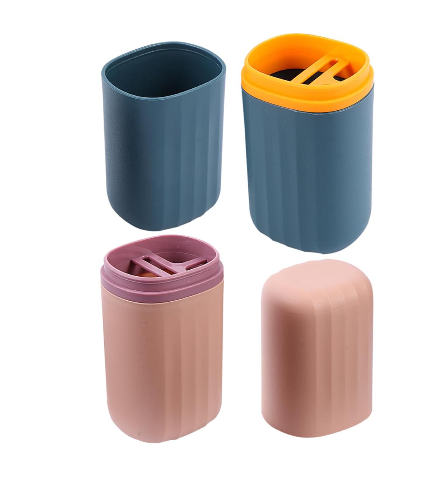 Beaupretty Travel Wash Cup & Toothbrush Mug Set - 2pcs Bathroom Accessories & Container for International Shipping - Buy Online on GoSupps.com
