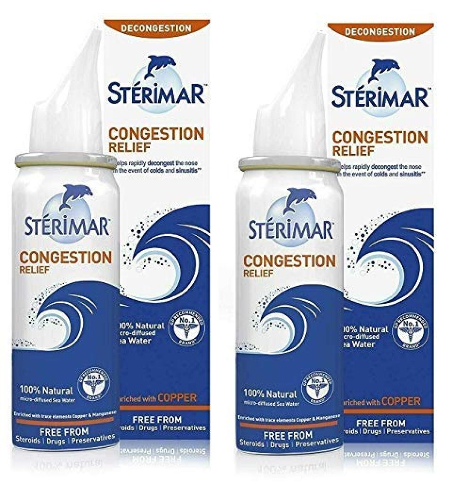 Sterimar Nasal Spray - Colds & Sinusitis Nasal Congestion Relief - 100ml (2)