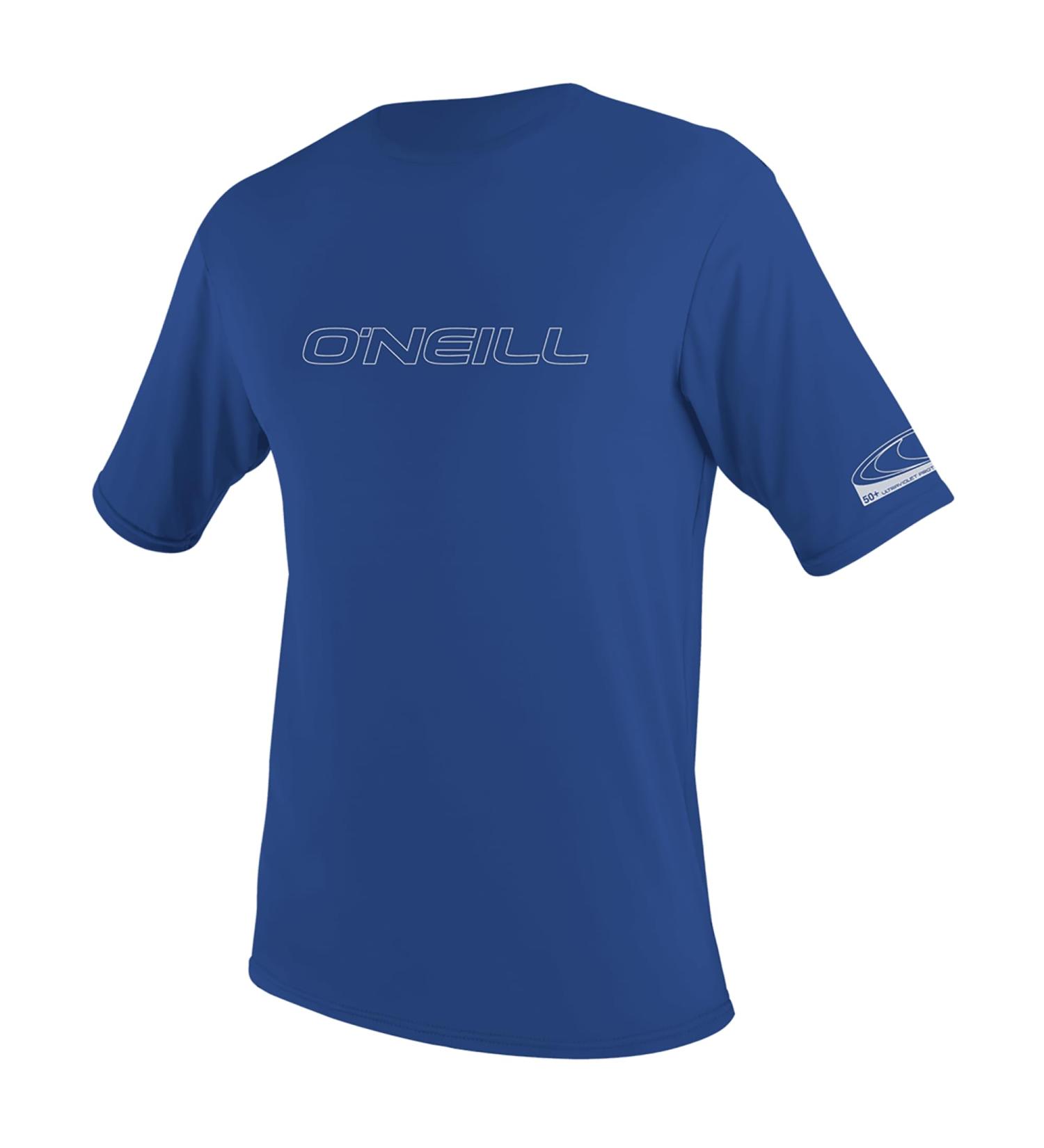 O'Neill Wetsuits Men's Basic Skins Short Sleeve Sun Shirt Rash Vest XL - Pacific | International Shipping Available - Buy Online on GoSupps.com
