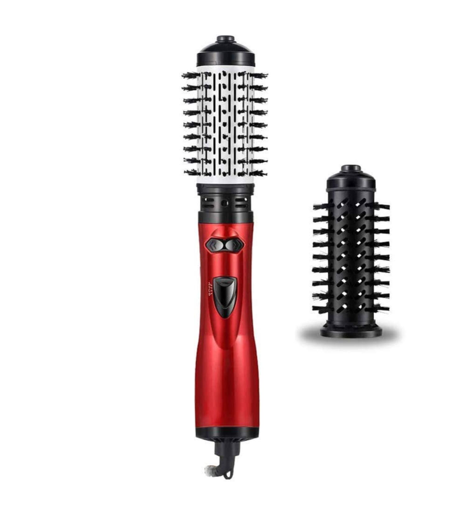 Akls Rotating Hair Dryer Brush Hot Air Spin Brush for Short Hair One Step Hair Dryer Volumizer Feature Anti Scald Negative Ion Hair Straightener Brush with Smooth Frizz and Ionic Technology-Red - Buy Online on GoSupps.com