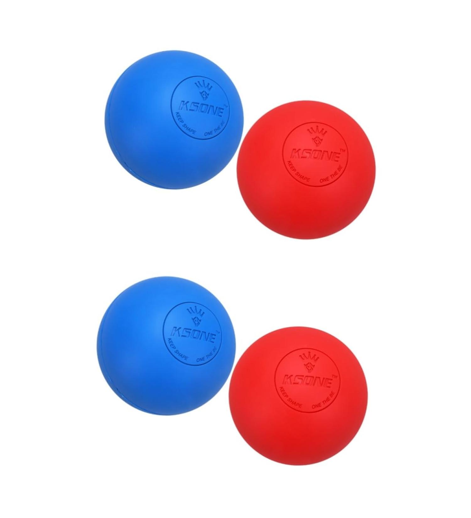 Frcolor Muscle Roller Massage Bar Set - 4 Pieces Yoga & Sports Rollerballs for Deep Tissue Relief Foot and Back Massage - Buy Online on GoSupps.com