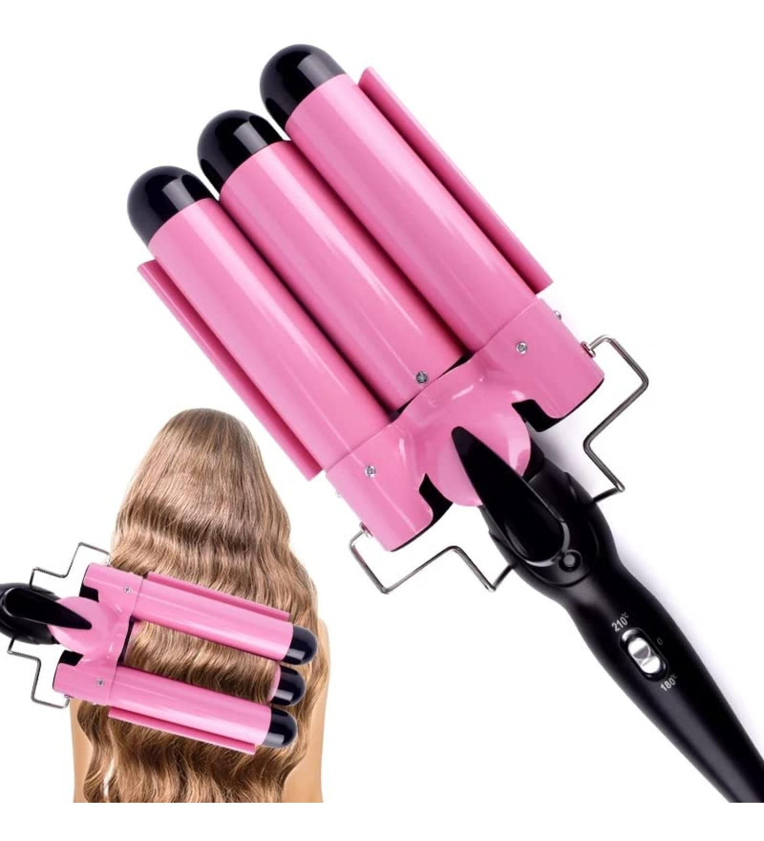 Peidesi 1 Inch Ceramic Hair Curling Iron - Professional Tourmaline Triple Barrel Curler for Perfect Egg Roll Curls - Hair Styling Tools & Wands - Buy Online on GoSupps.com