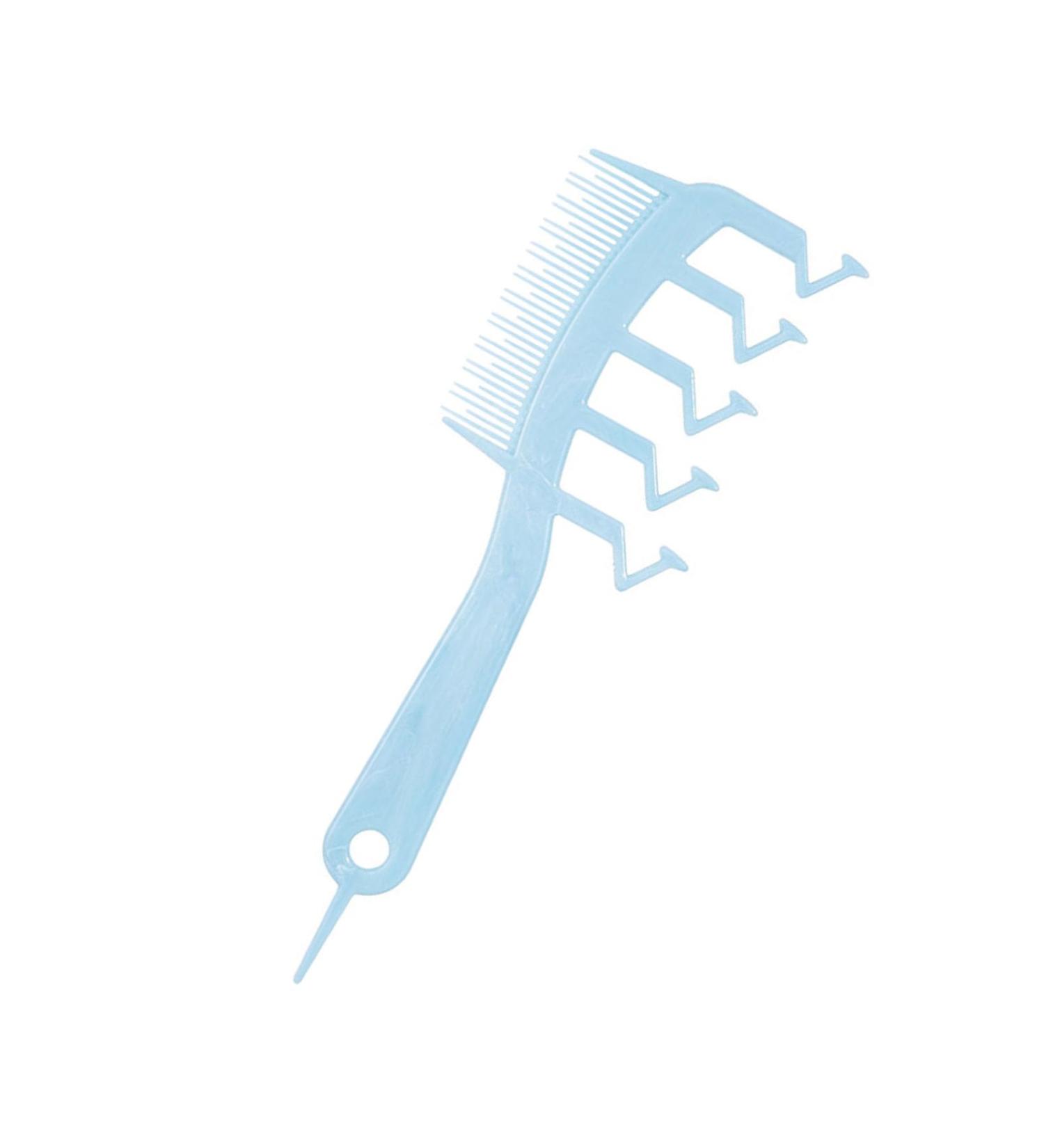 Peigne dents larges en forme de Z pour d m ler les cheveux bleu - Buy Online on GoSupps.com