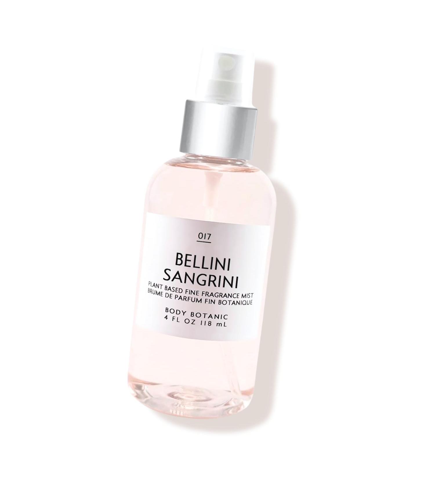 Bellini Sangrini Fine Fragrance Mist 4 Fl Oz 118 mL - an Irresistible Blend of Fresh-Picked Peaches Valencia Orange Bergamot Raspberry Apple Peel and Prosecco - Buy Online on GoSupps.com