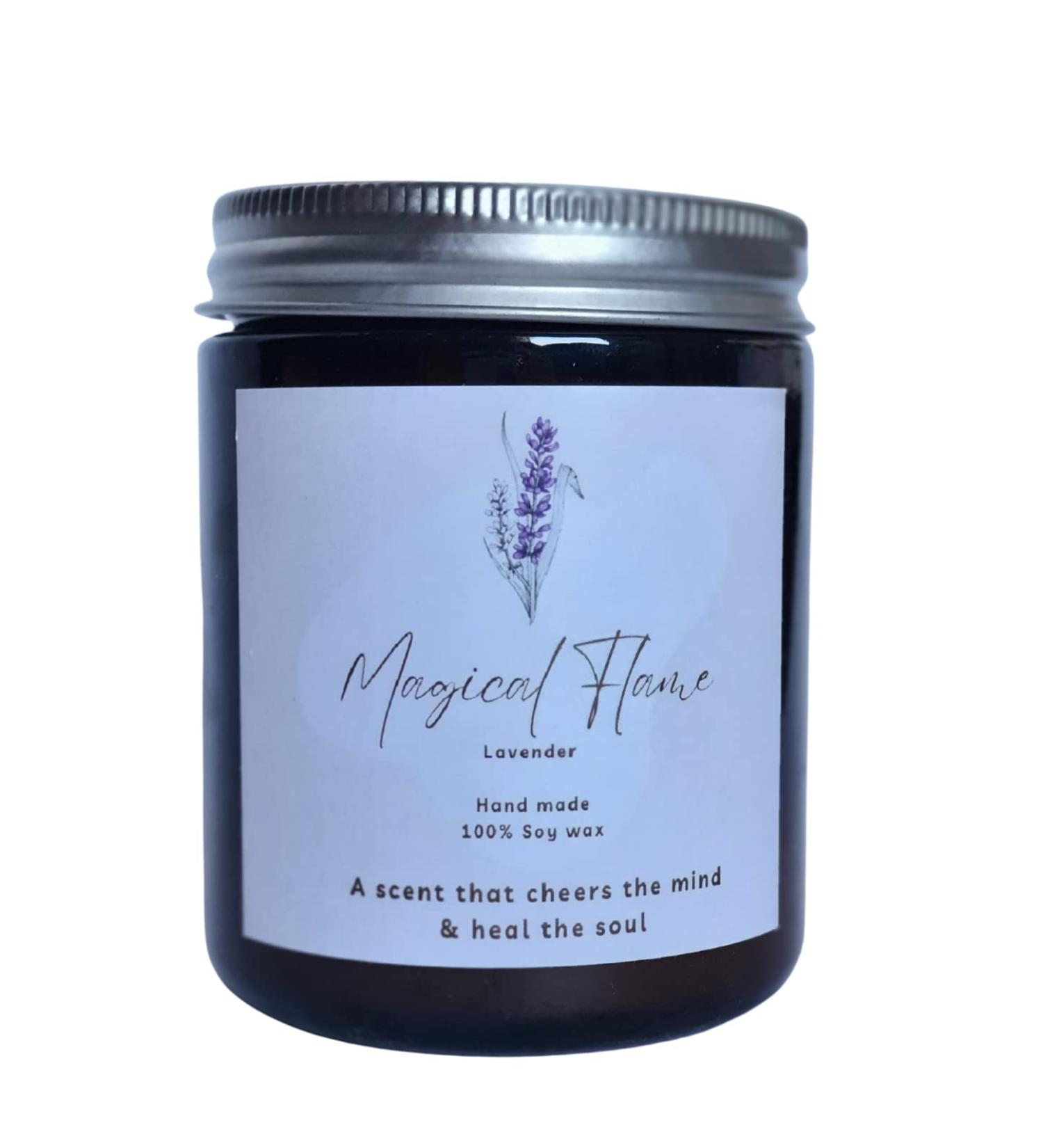 Premium Lavender Scented Candles | 100% Natural Soy Wax | Handmade Home D cor | Ideal Gift for Men & Women | Highly Fragrant Winter Candle - Buy Online on GoSupps.com