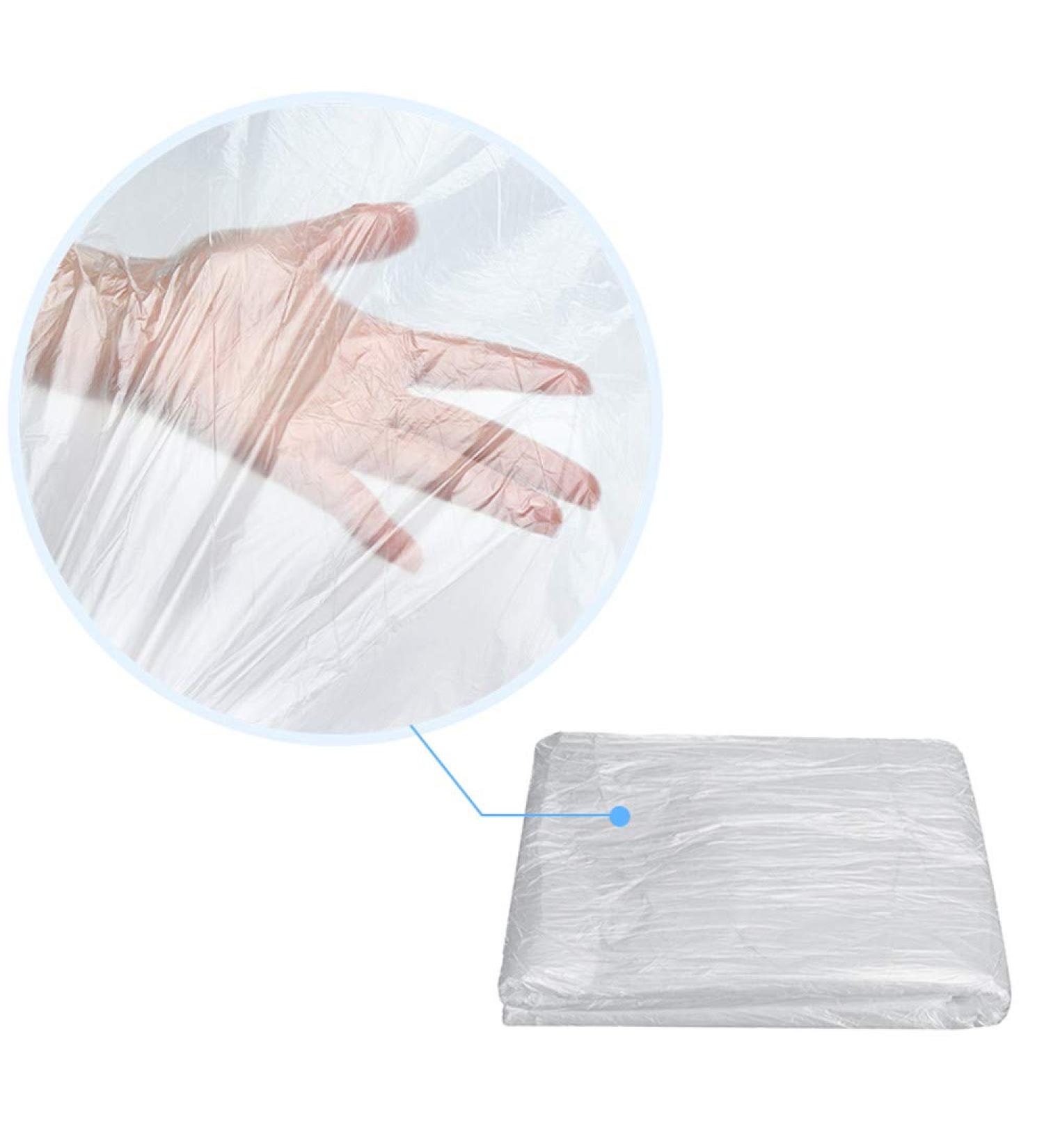 100 Pcs Disposable Waterproof Bedspread Cover for SPA Massage Tables - Transparent Beauty Bed Sheet Protectors - Buy Online on GoSupps.com