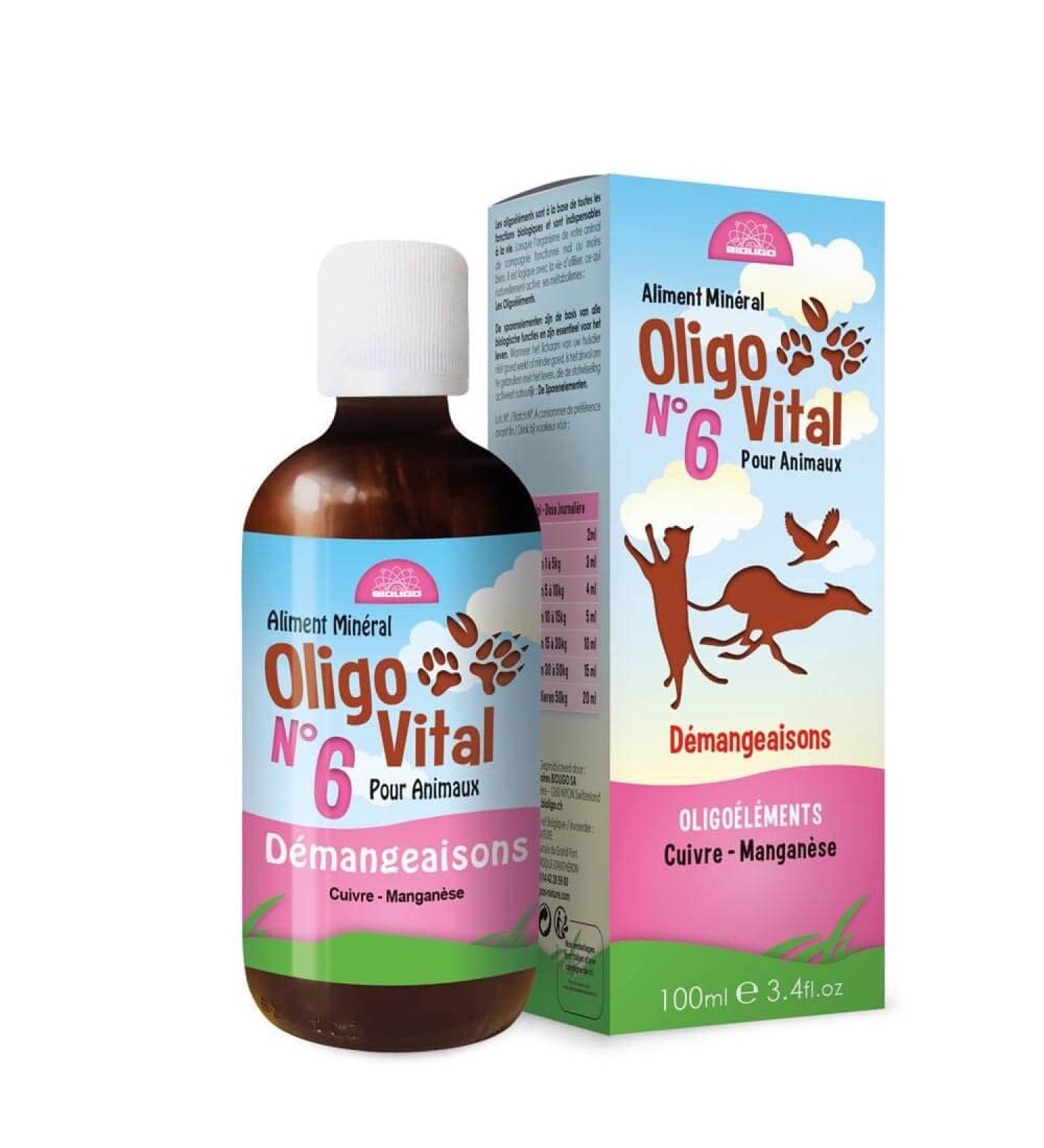 Bioligo - OLIGOVITAL N 6 - Itching (100ml / 200ml / 500ml / 1L) Capacity - 100 ml