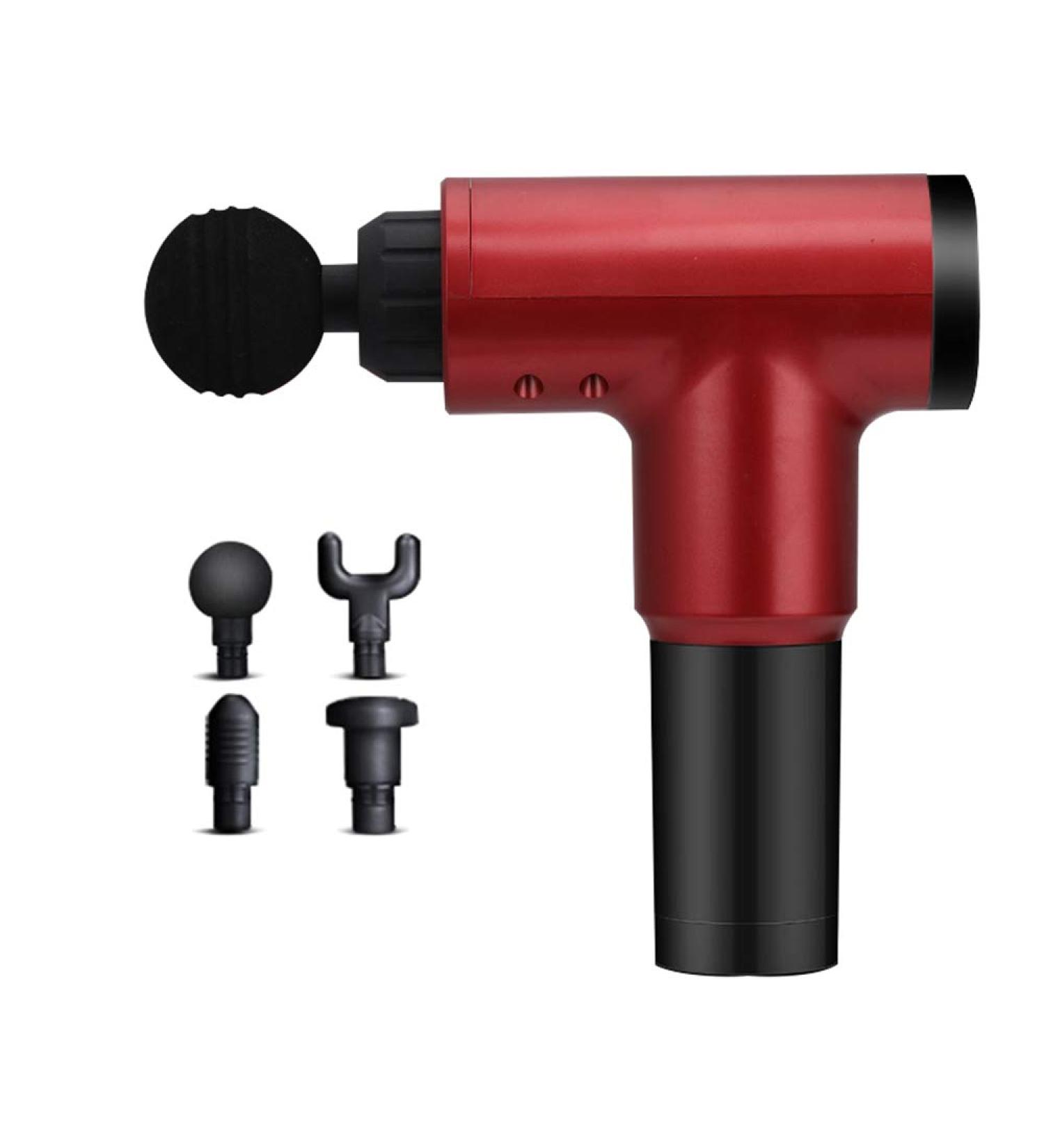 Buy High-Quality Electrical Massage Device - Fascia Gun | Vibrating Muscle Relaxator | 4 Massage Heads | 6 Speed Settings | International Shipping Available - Buy Online on GoSupps.com