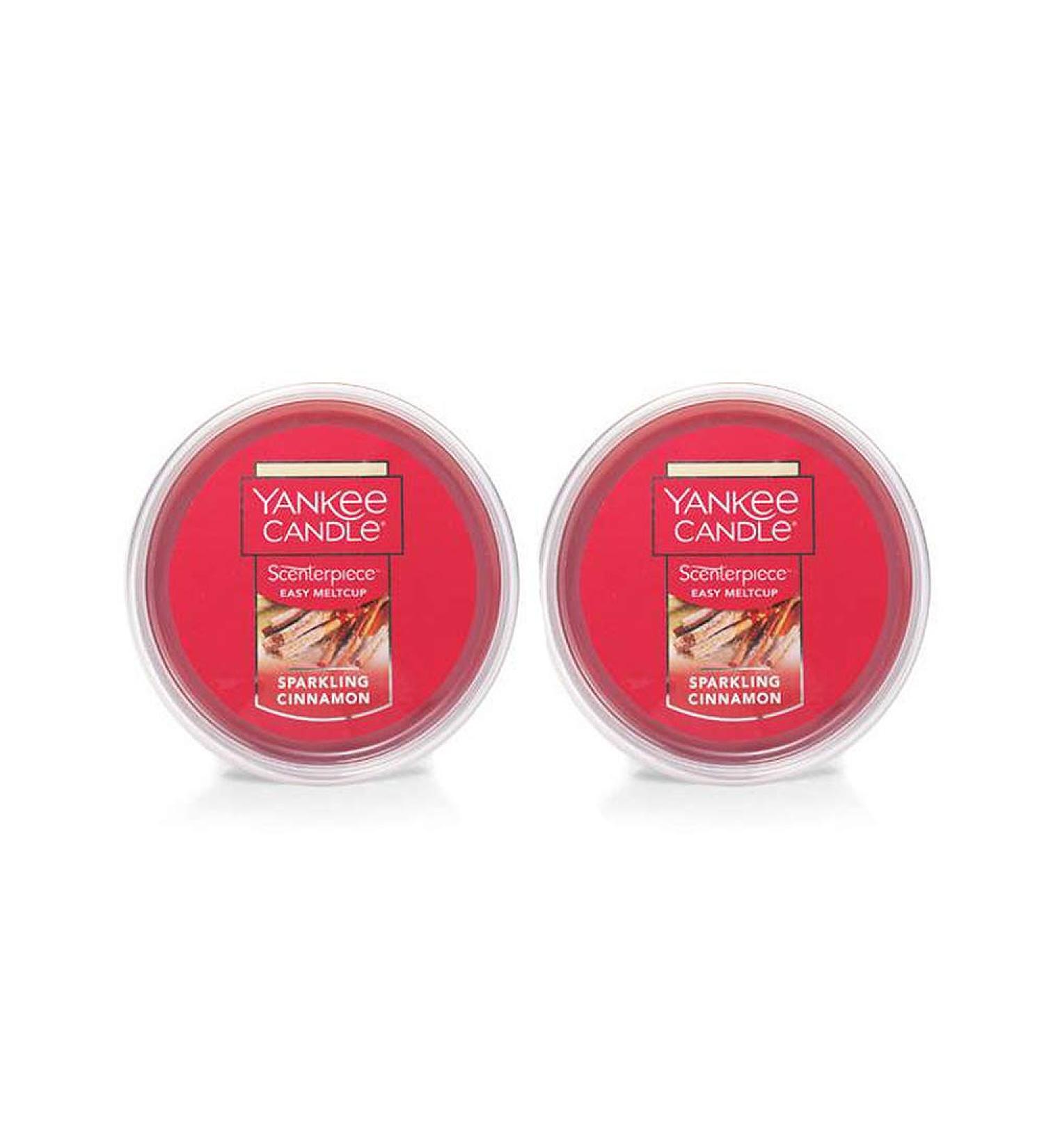 Yankee Candle 2 Pack Sparkling Cinnamon Easy MeltCup 2.2 Oz.