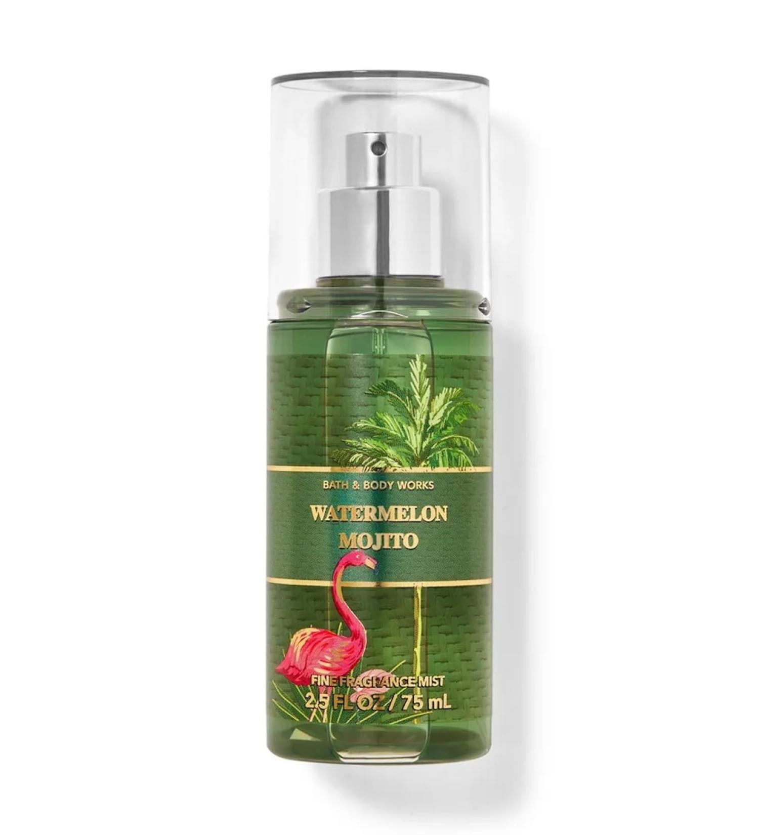 Bath & Body Works Watermelon Mojito Fine Fragrance Mist Travel Size Mini Purse Spray 2.5 Ounce (Watermelon Mojito) Watermelon Mojito 2.5 Fl Oz (Pack of 1)