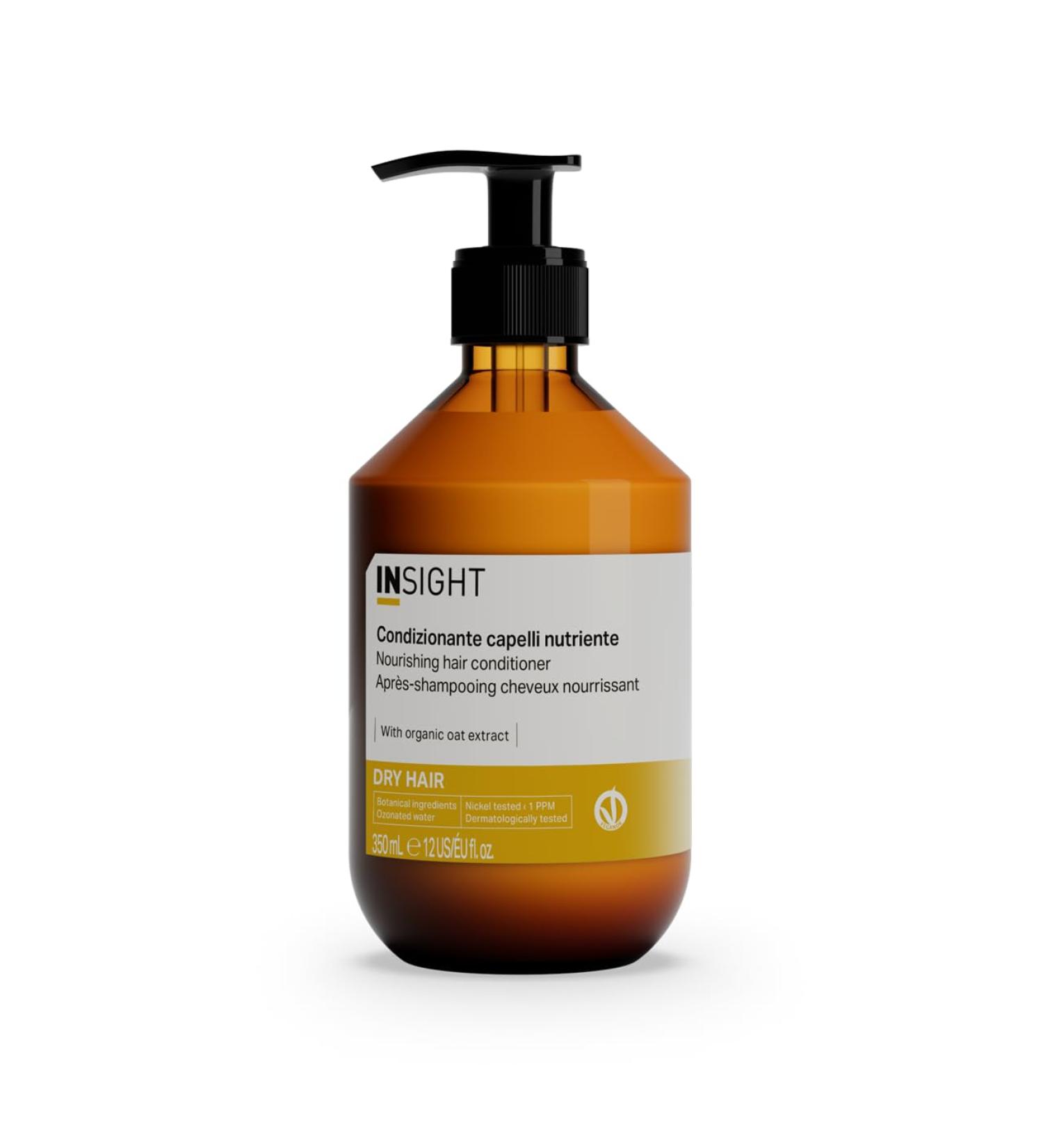 Insight Professional Insight Caring hair rinse 350 ml conditioner to restore nutrients and shine for dry and dehydrated hair glass packaging