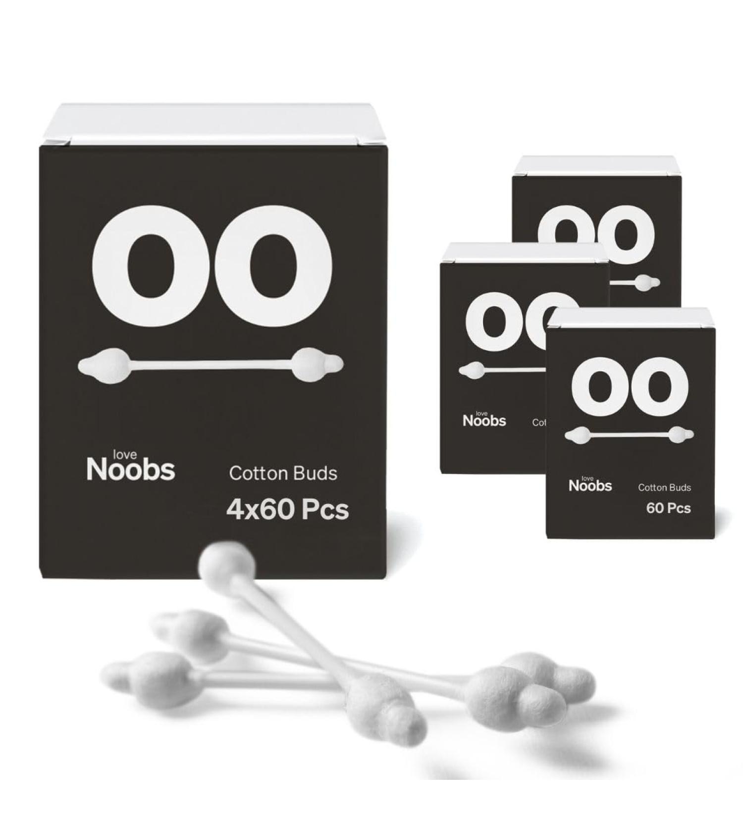 Love Noobs Organic Baby Safety Cotton Buds - 240 Pieces Ultra Soft Q Tips for Babies and Entire Household - Buy Online on GoSupps.com