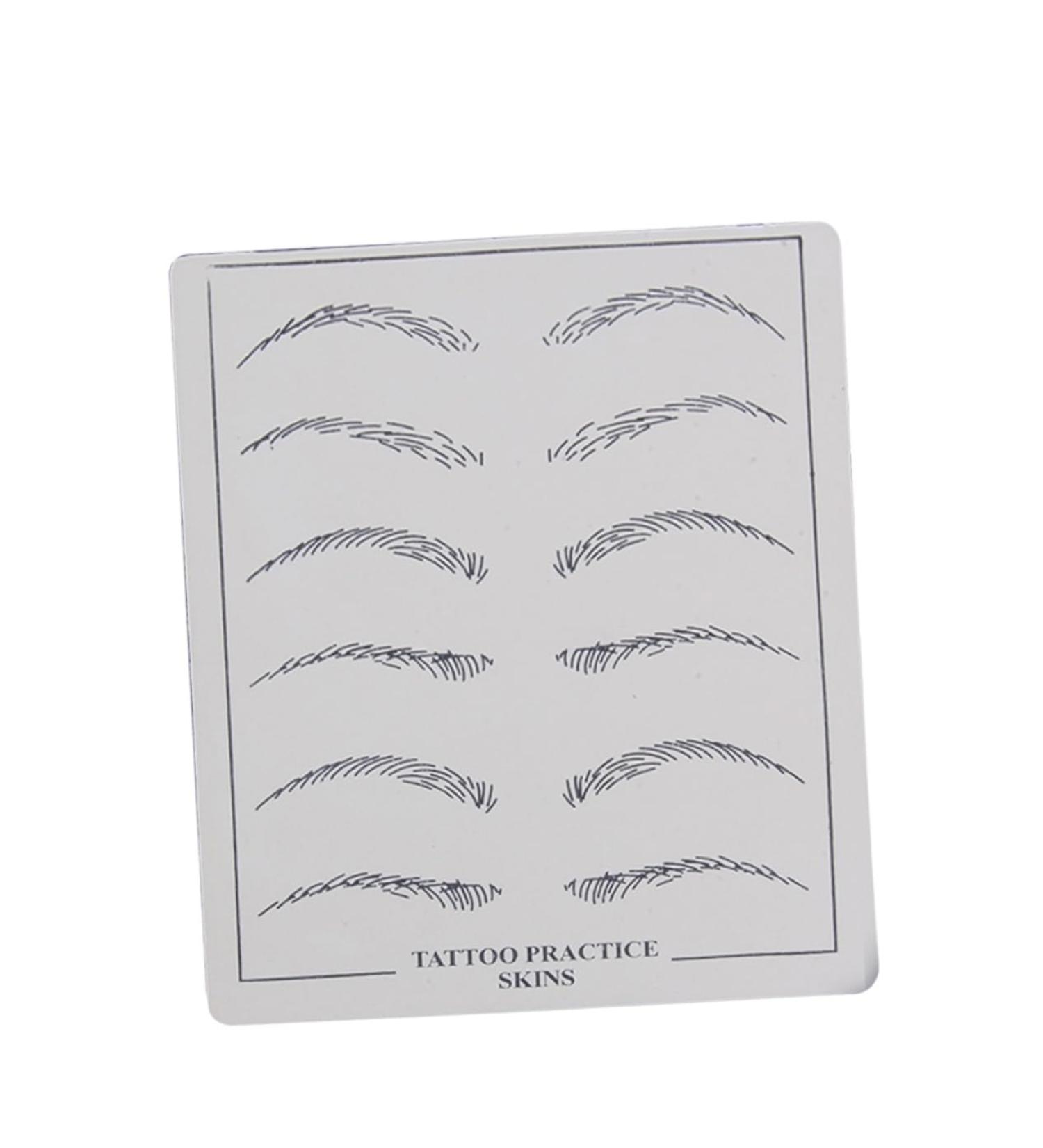 Mikinona Eyebrow Microblading Skin 6 Pcs Eye Brow Shaping Kit Eyebrow Practice Skin Eyebrow Trimming - Buy Online on GoSupps.com