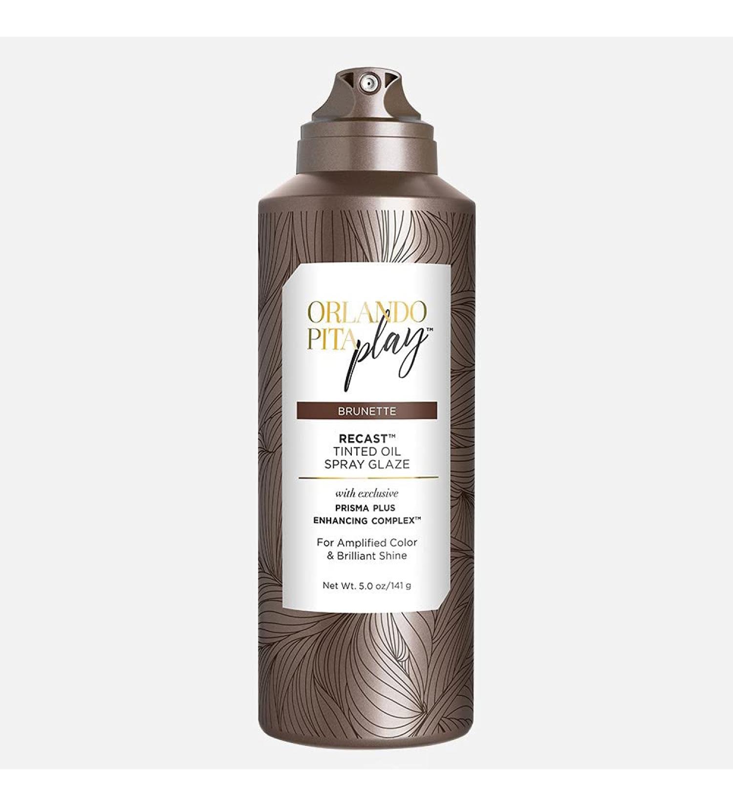 ORLANDO PITA PLAY Recast Tinted Oil Spray Glaze Quickly Refreshes Color & Adds A High-Shine Finish Brunette 5.2 Oz - Buy Online on GoSupps.com