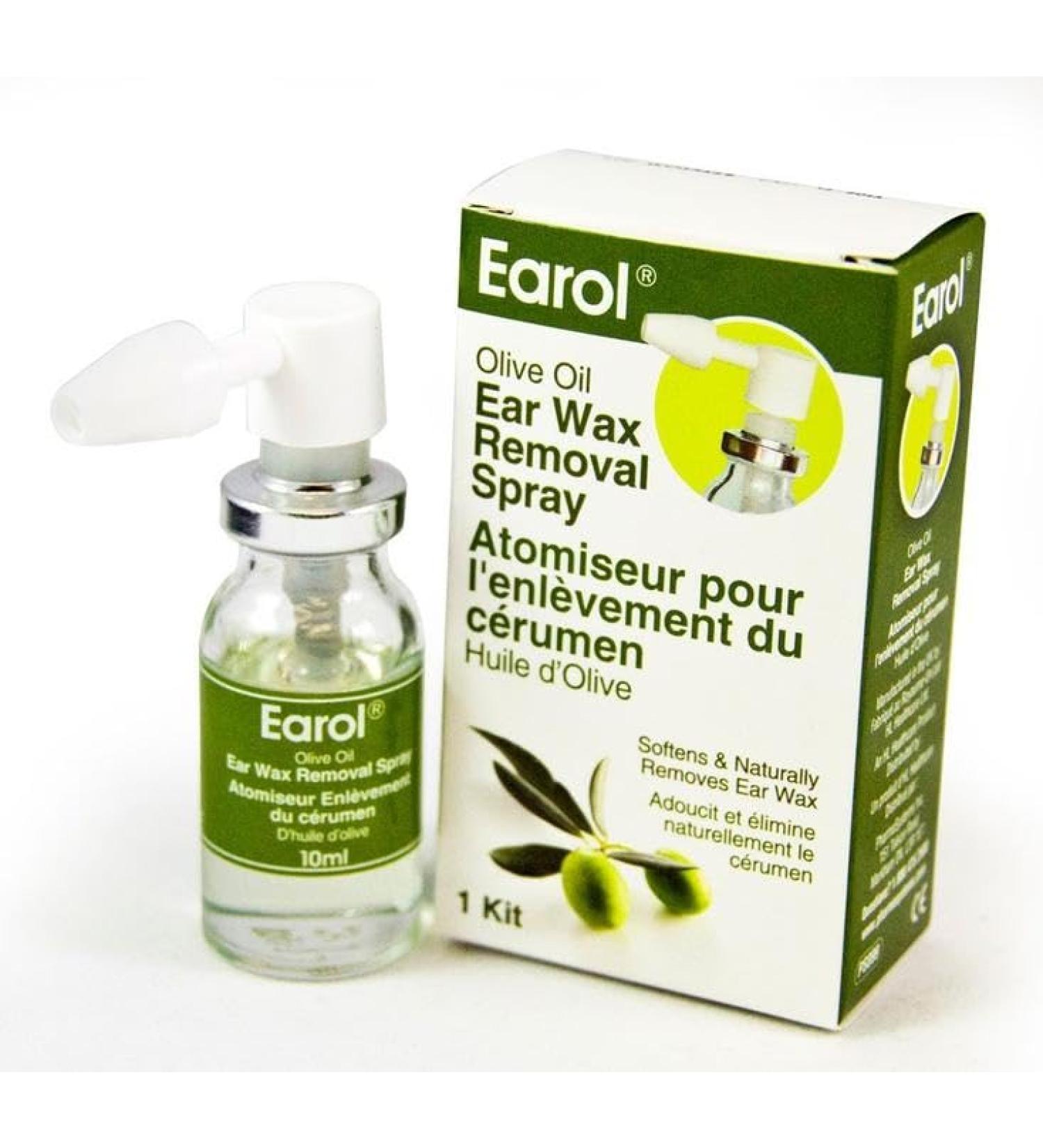 Ear Wax Remover Spray - Olive Oil 10ml | Naturally Softens & Removes Ear Wax | Earol Ear Care - Buy Online on GoSupps.com