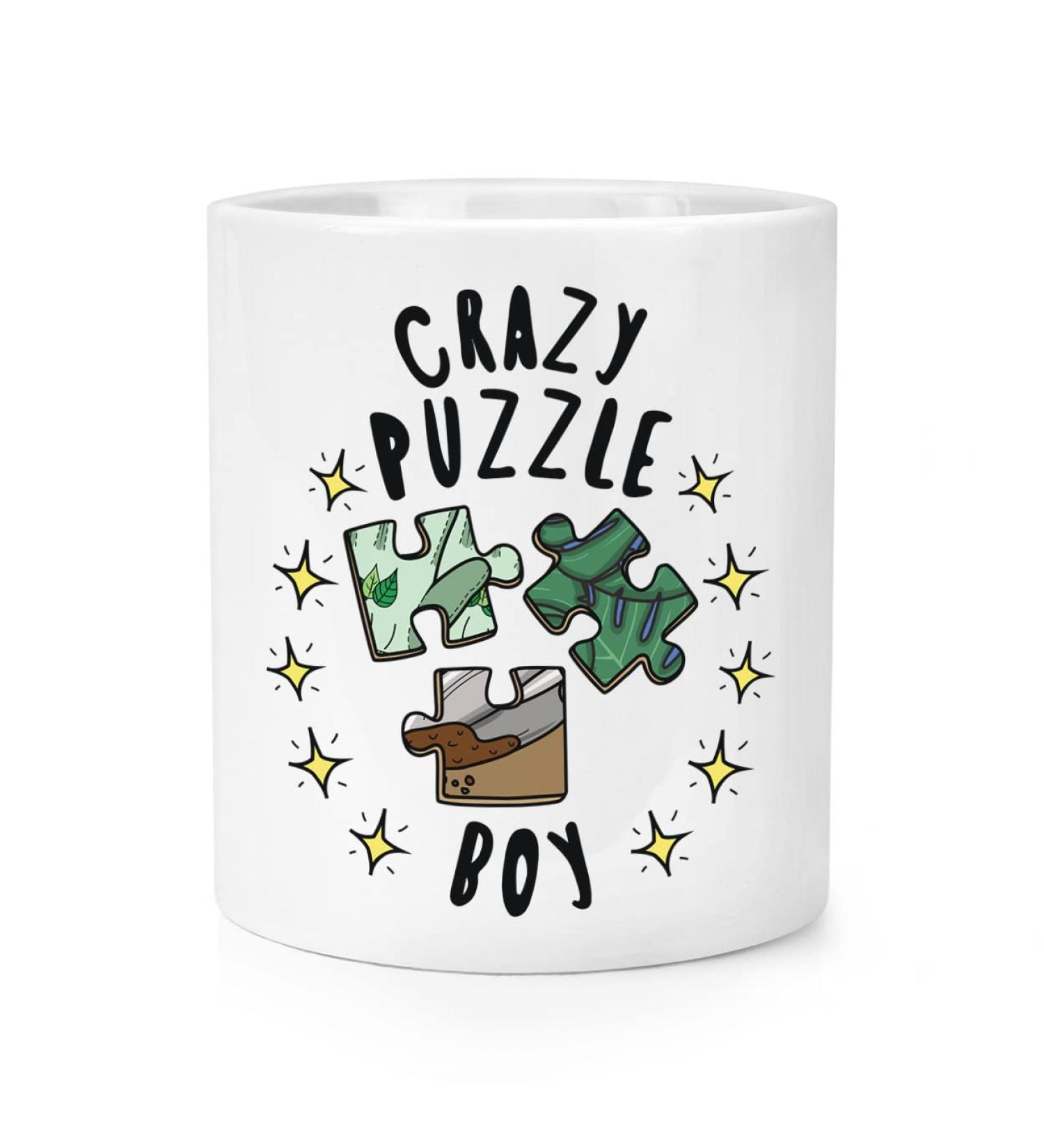 Crazy Puzzle Boys Stars Makeup Brush Pencil Pot