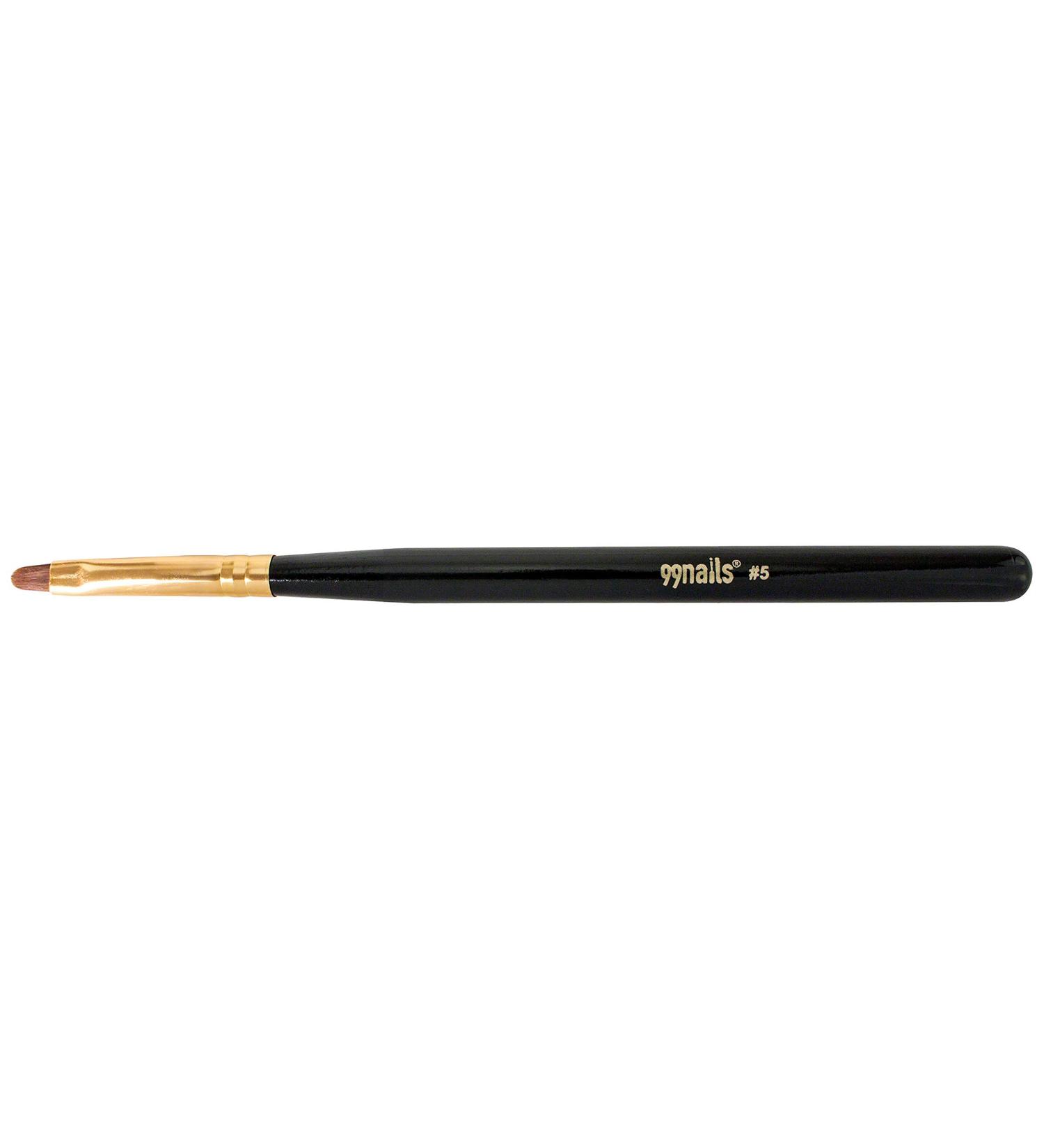99nails Gel Brush Gold Round No. 5 - Premium Acrylic & UV Gel Nail Art Brush for Perfect Nail Design - Buy Online on GoSupps.com