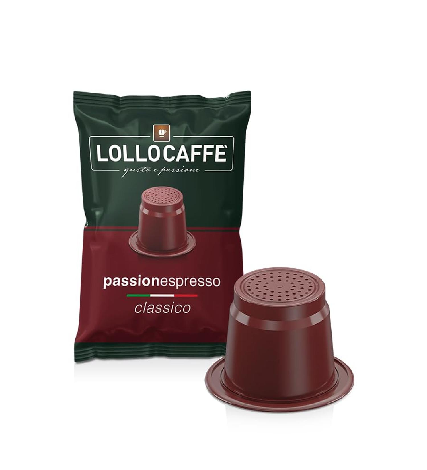 LOLLO CAFF - PASSIONESPRESSO CLASSICO - Box 100 NESPRESSO COMPATIBLE CAPSULES 5.5g - Buy Online on GoSupps.com
