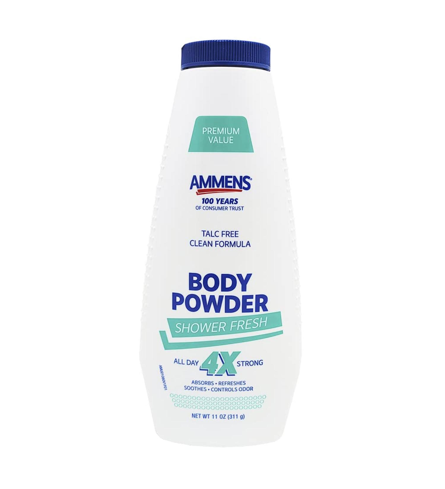 Ammens Powder Shower Fresh 11 oz - Refreshing Body Powder for Long-lasting Freshness - Buy Online on GoSupps.com