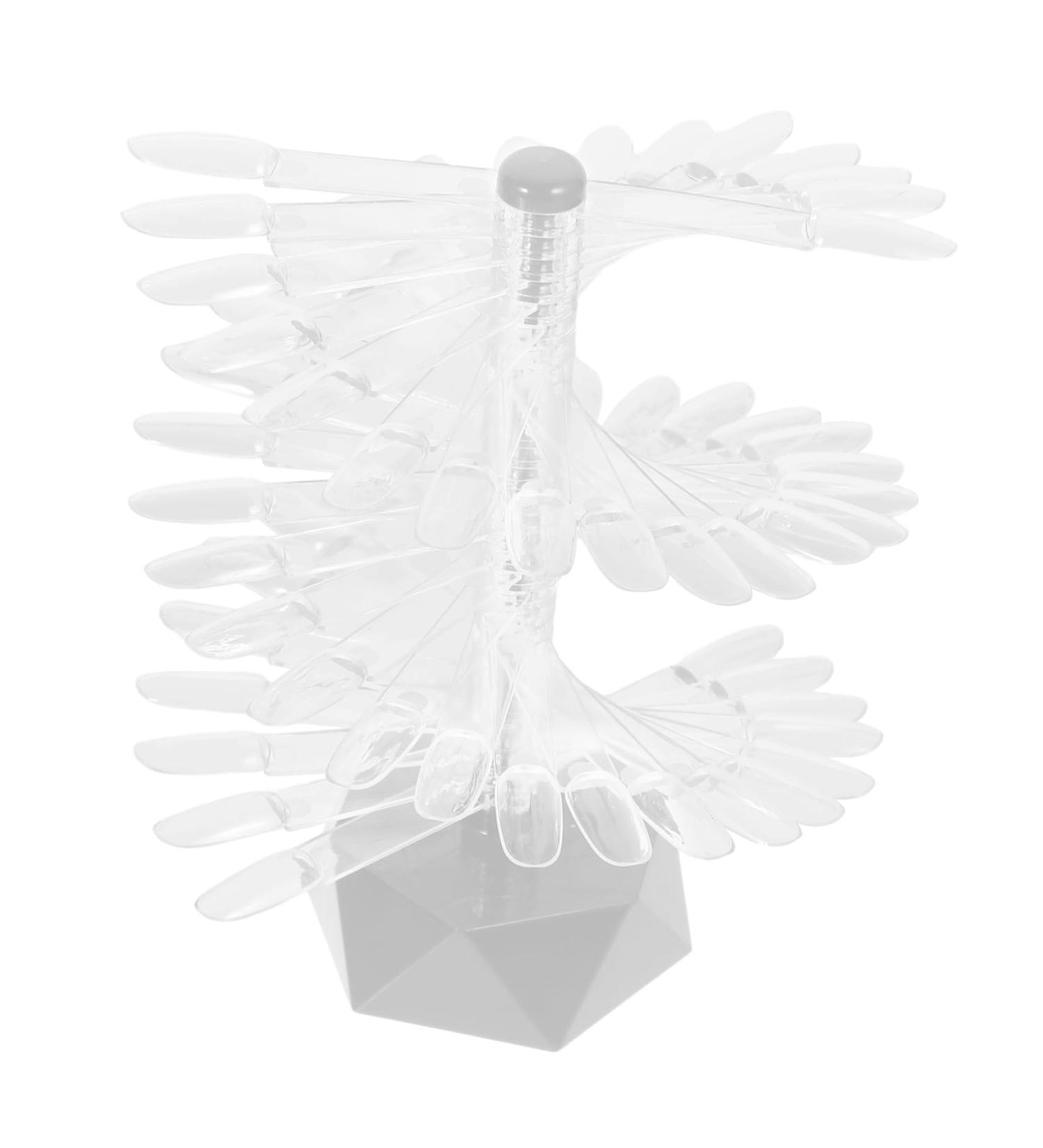 Ipetboom Nail Color Display Nail Art Stands Nail Polish Nail Display Stand Nail Sample Sticks Nail Salon Tool Nail Practice Stand Fake Nails Holder Modeling Acrylic Represent 6.2x6.2cm Grey - Buy Online on GoSupps.com