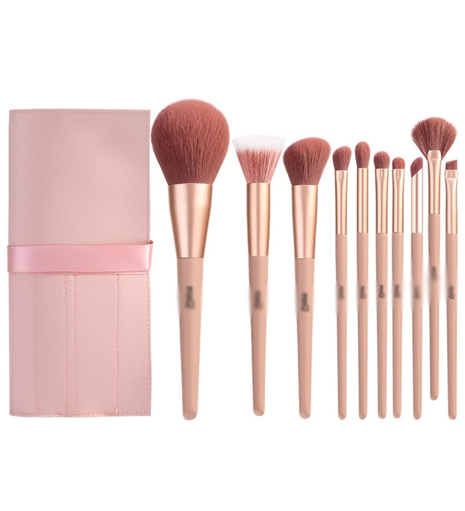 10-Piece Sakura Makeup Brush Set for Beginners - Full Eye Shadow & Concealer Brush Collection | Perfect for Flawless Beauty - Buy Online on GoSupps.com