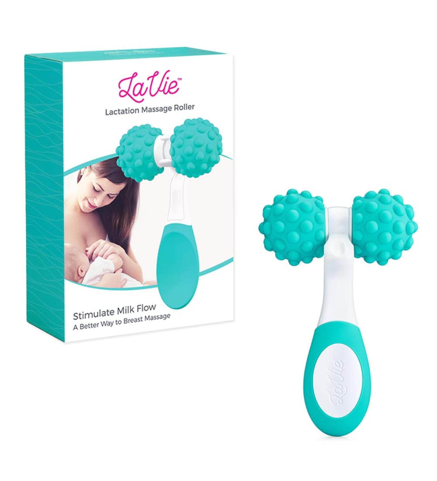 LaVie Lactation Massager Roller - Breastfeeding Support for Improved Milk Flow & Engorgement Relief - Manual Massage Roller for Simplified Breast Massage | Medical Grade - Buy Online on GoSupps.com