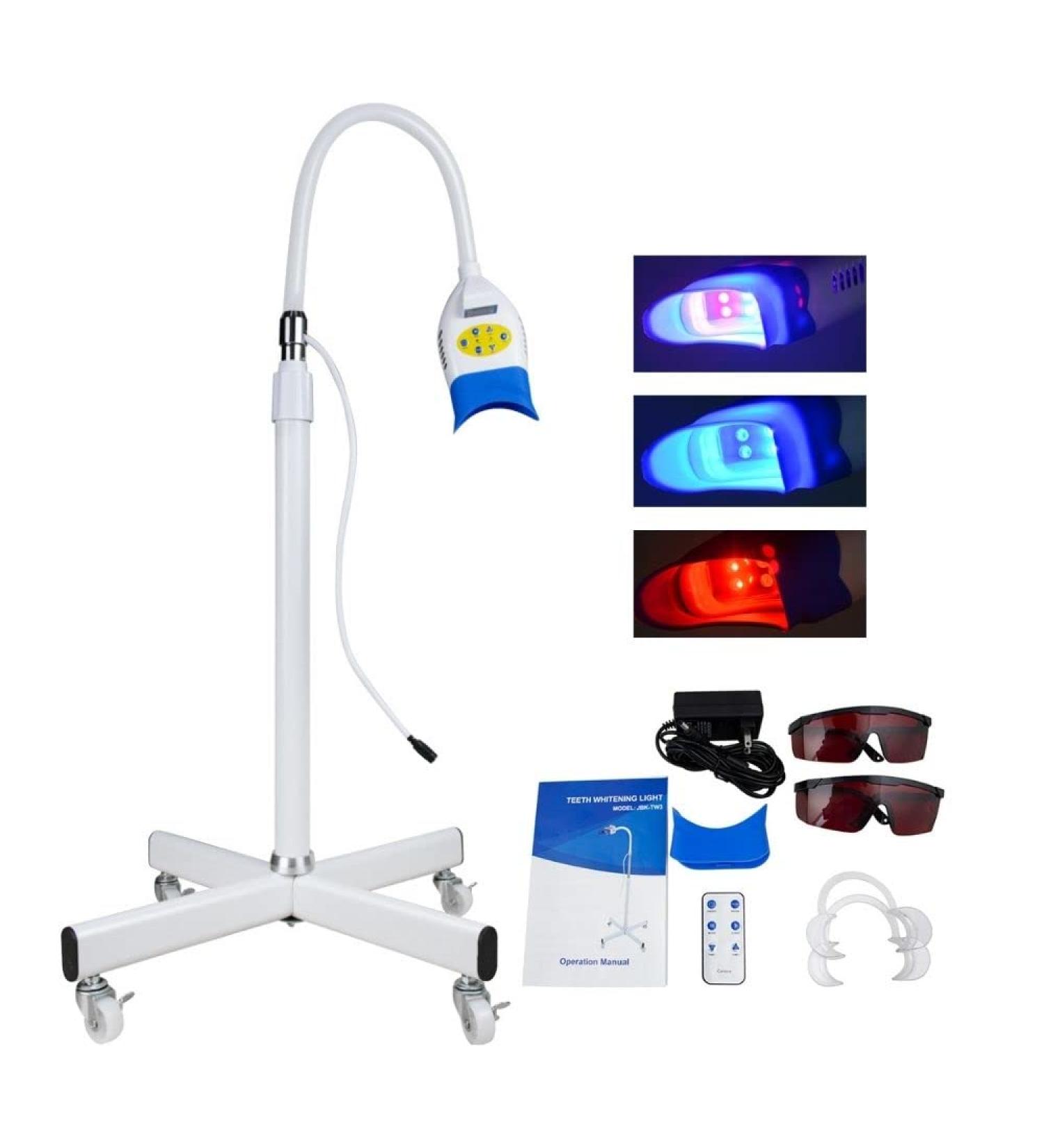 Tinsay Dental Teeth LED Whitening Lamp | Blue/Red/Purple Light | Remote Control - Buy Online on GoSupps.com